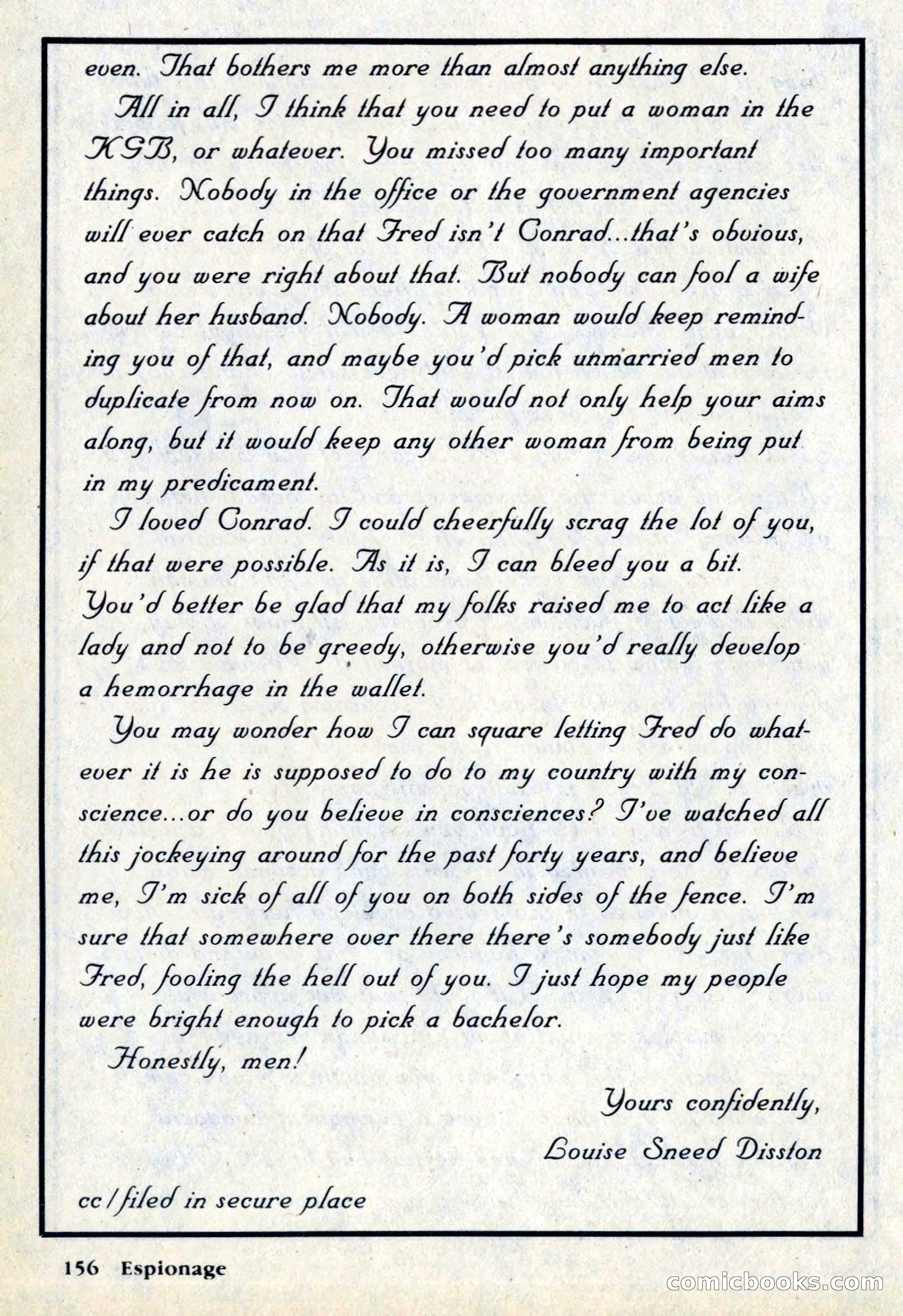 Espionage Magazine, Vol. 1, No. 1 — page 156 of 164