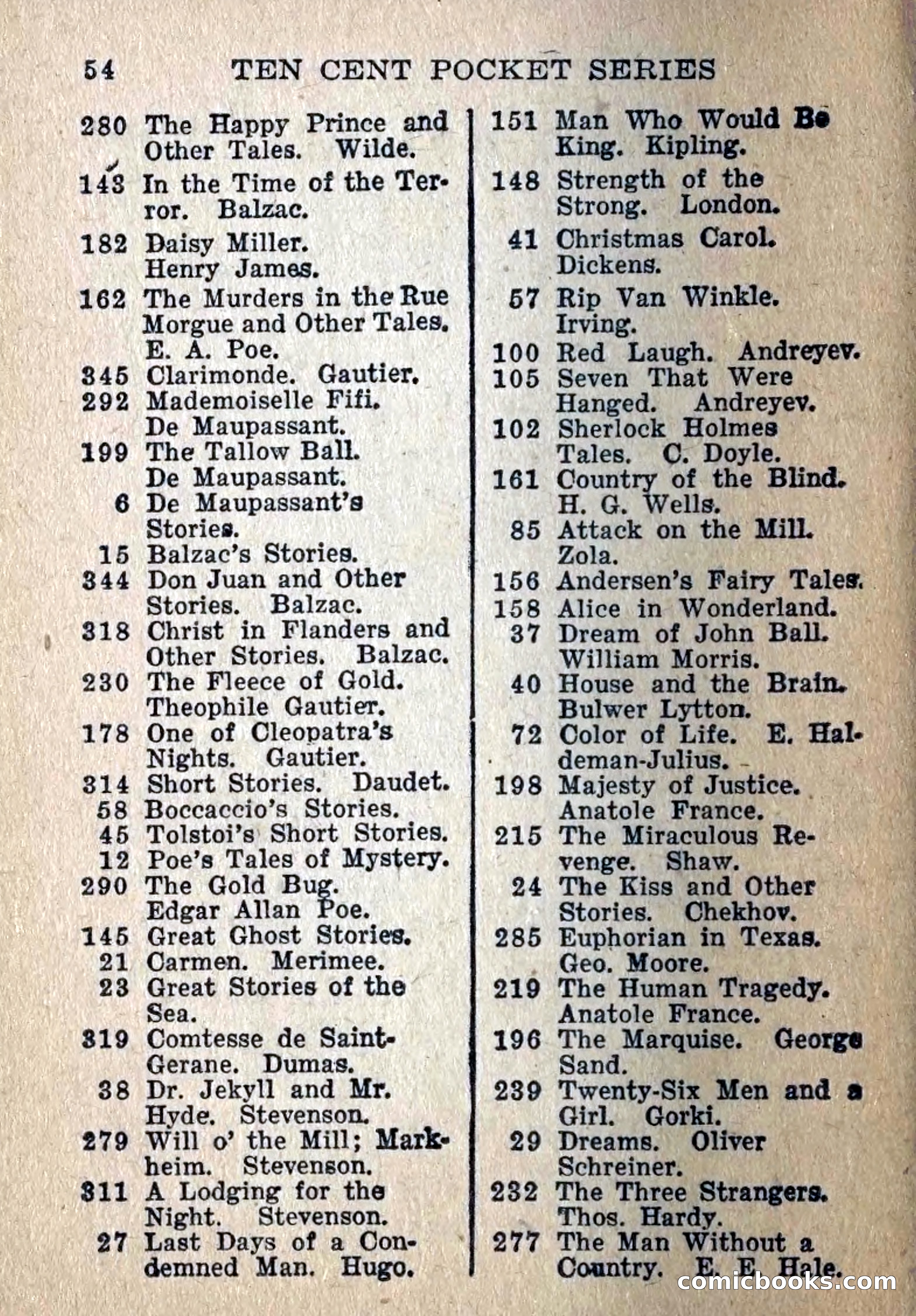 Pulp Magazine Cover — page 59 of 69