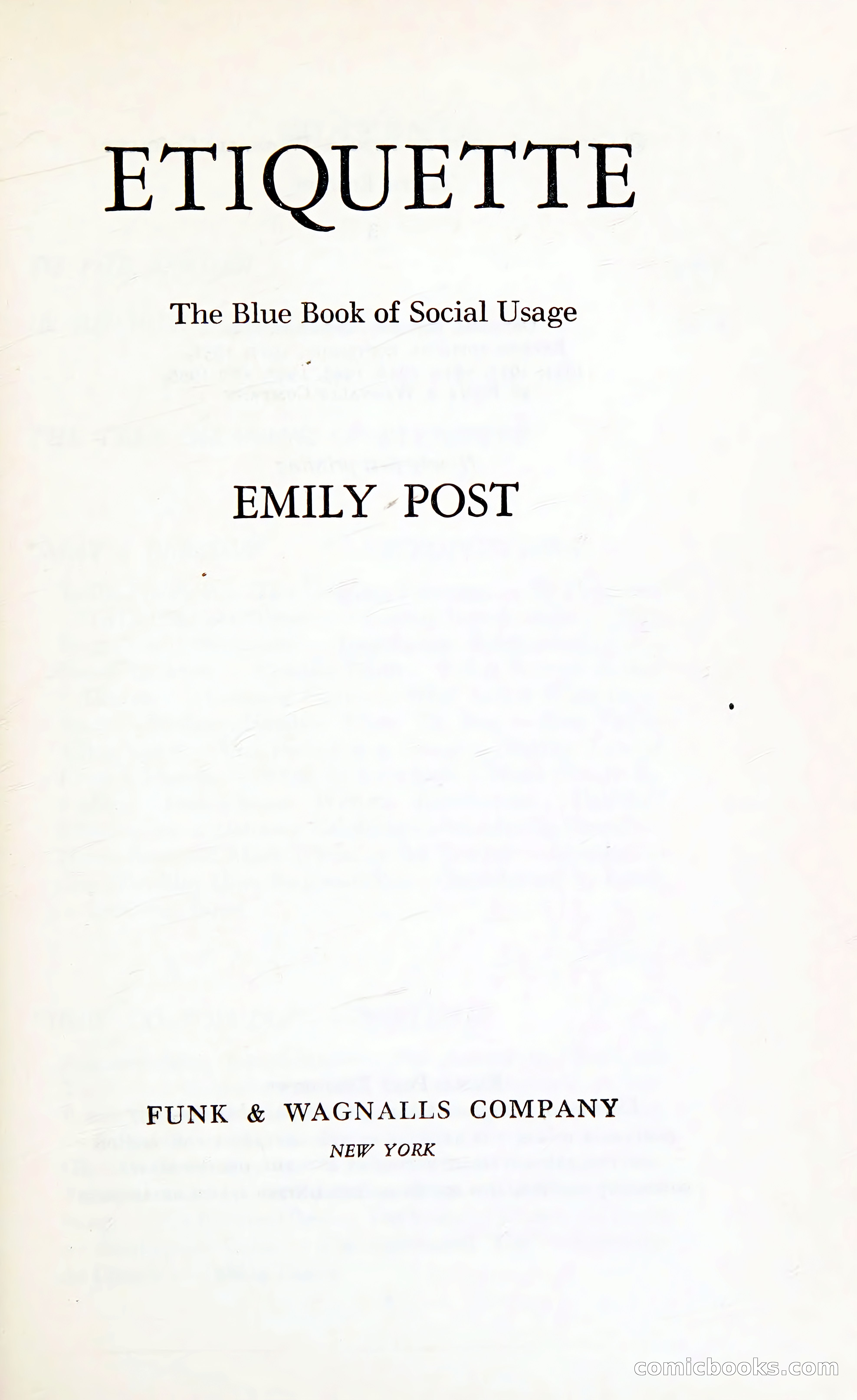Etiquette: The Blue Book of Social Usage — page 8 of 399