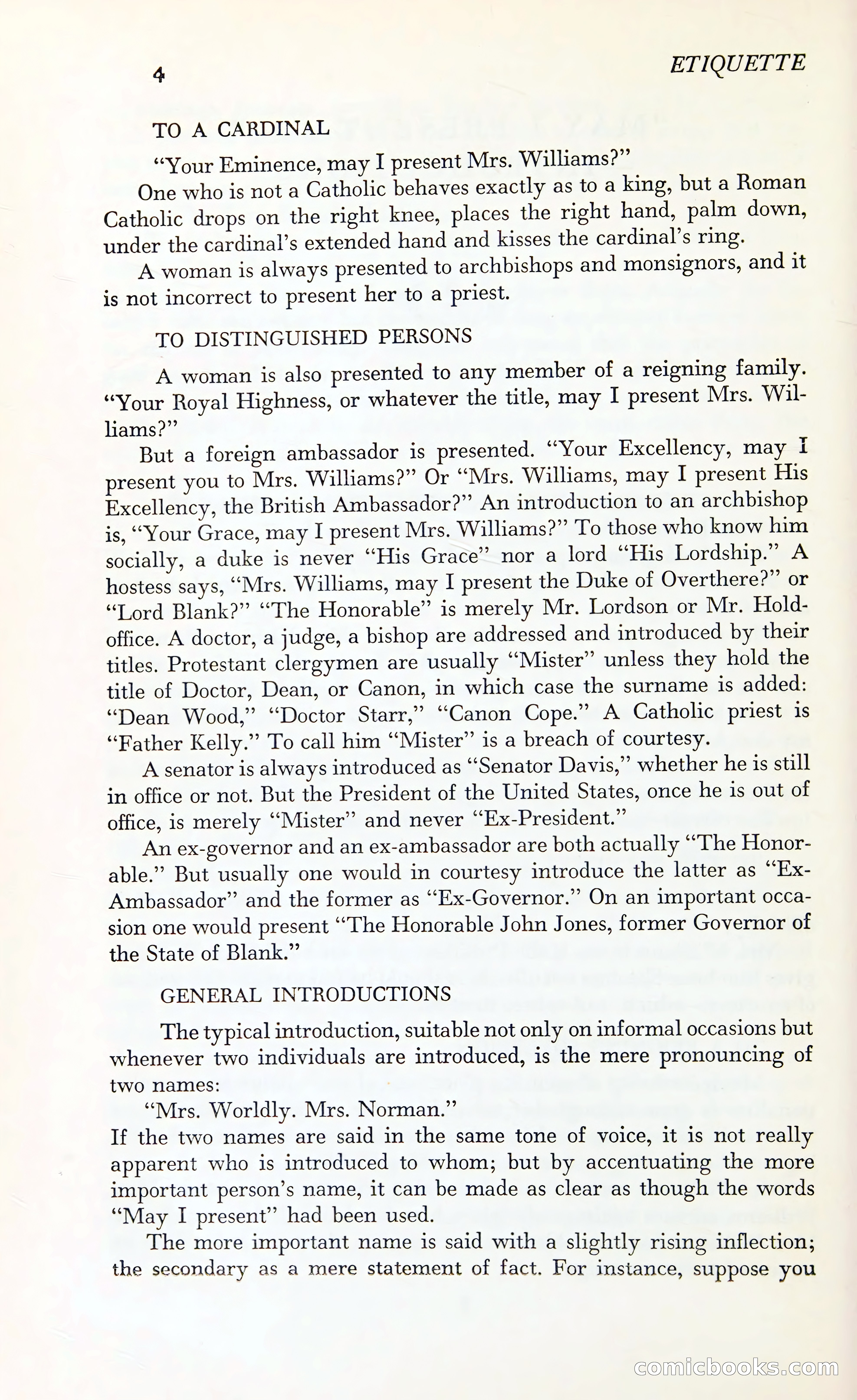Etiquette: The Blue Book of Social Usage — page 41 of 399