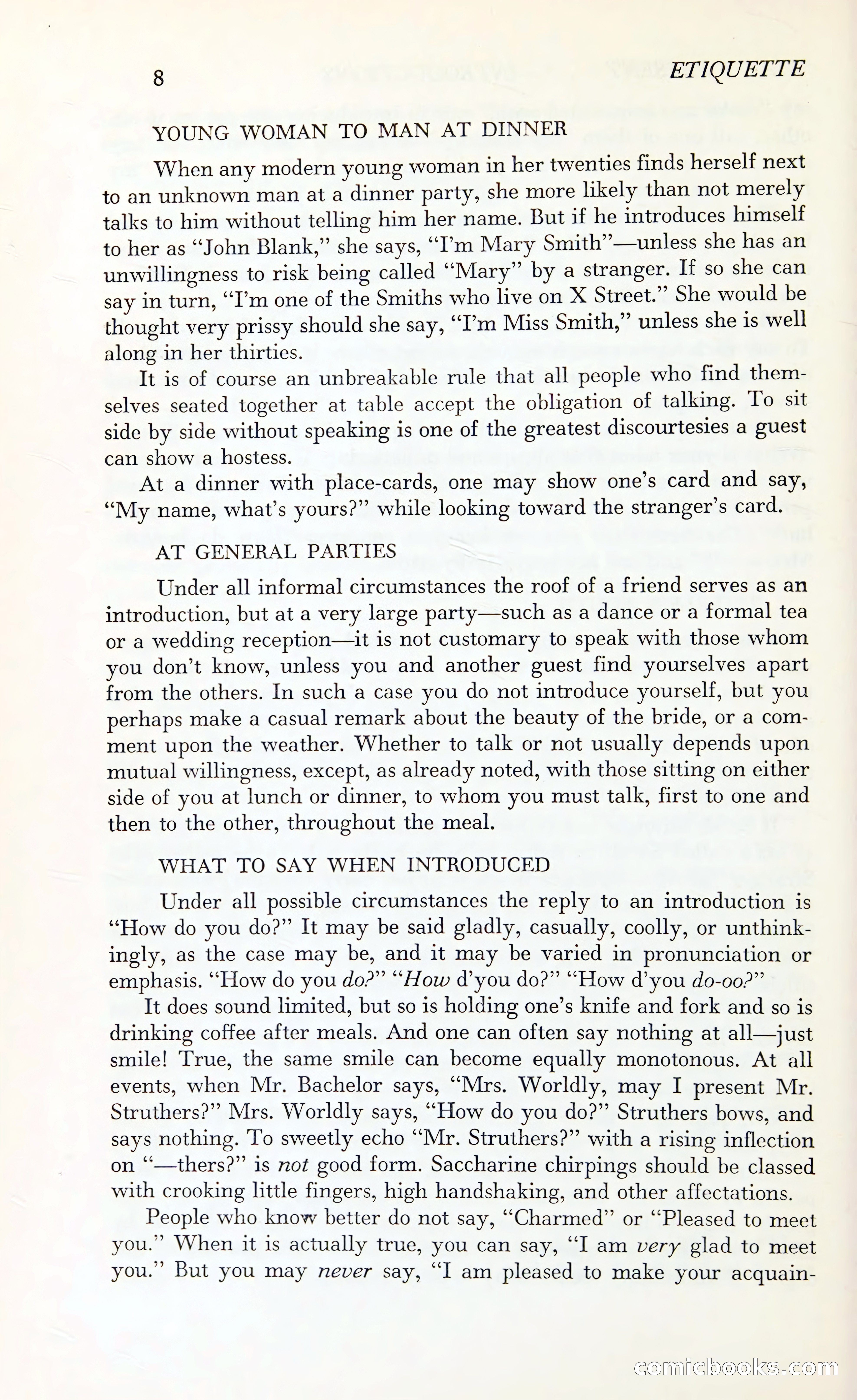 Etiquette: The Blue Book of Social Usage — page 45 of 399