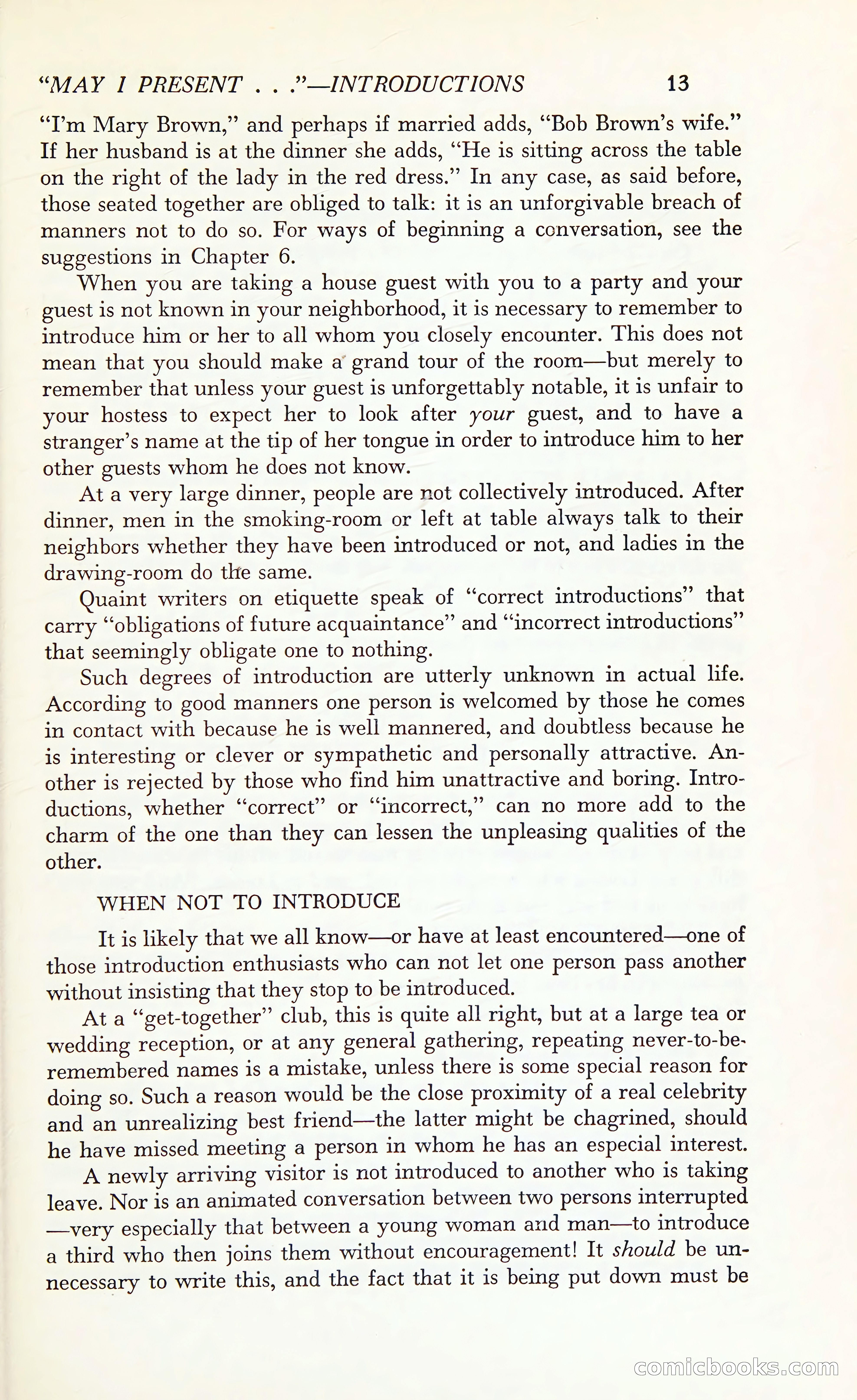 Etiquette: The Blue Book of Social Usage — page 50 of 399