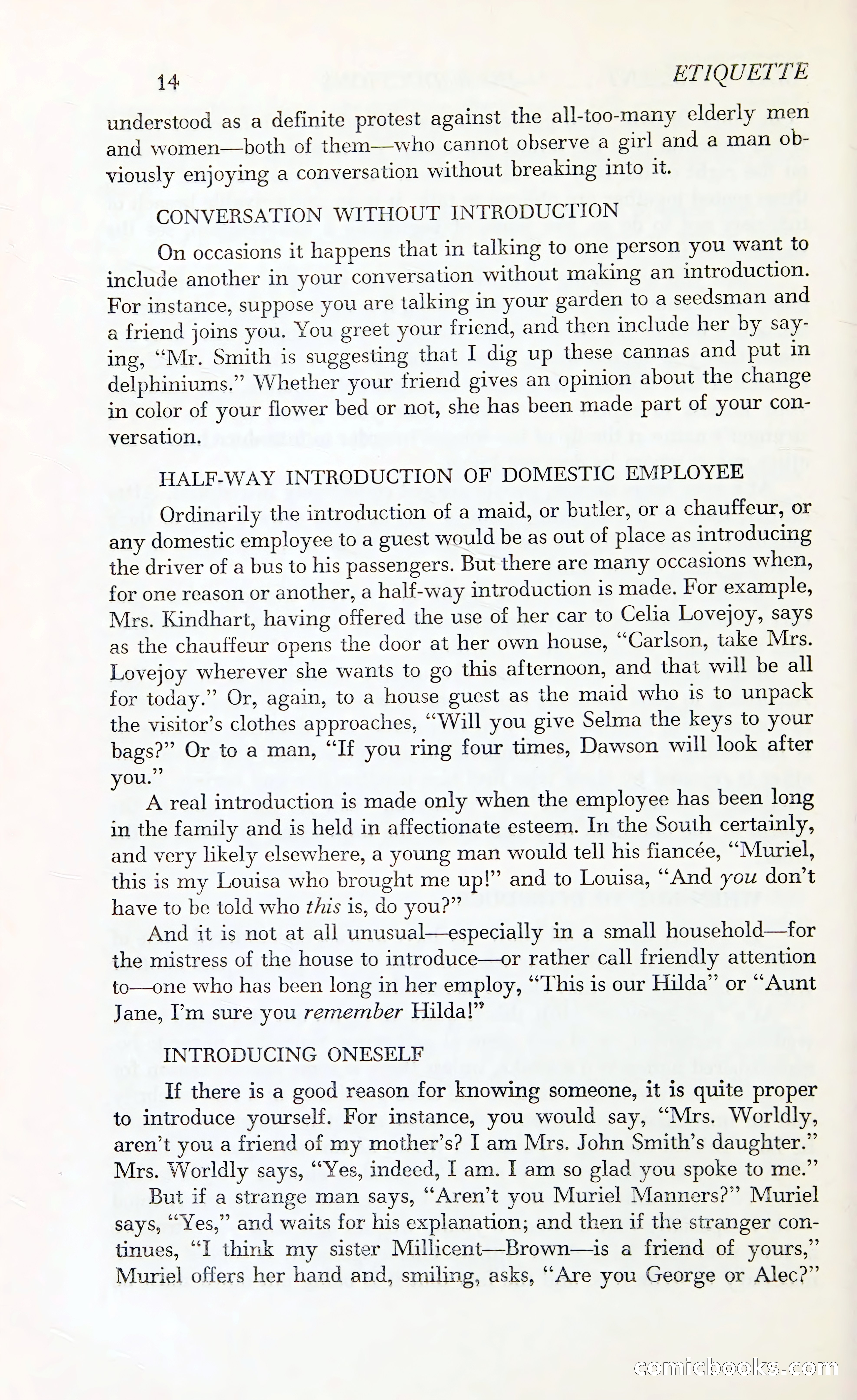Etiquette: The Blue Book of Social Usage — page 51 of 399