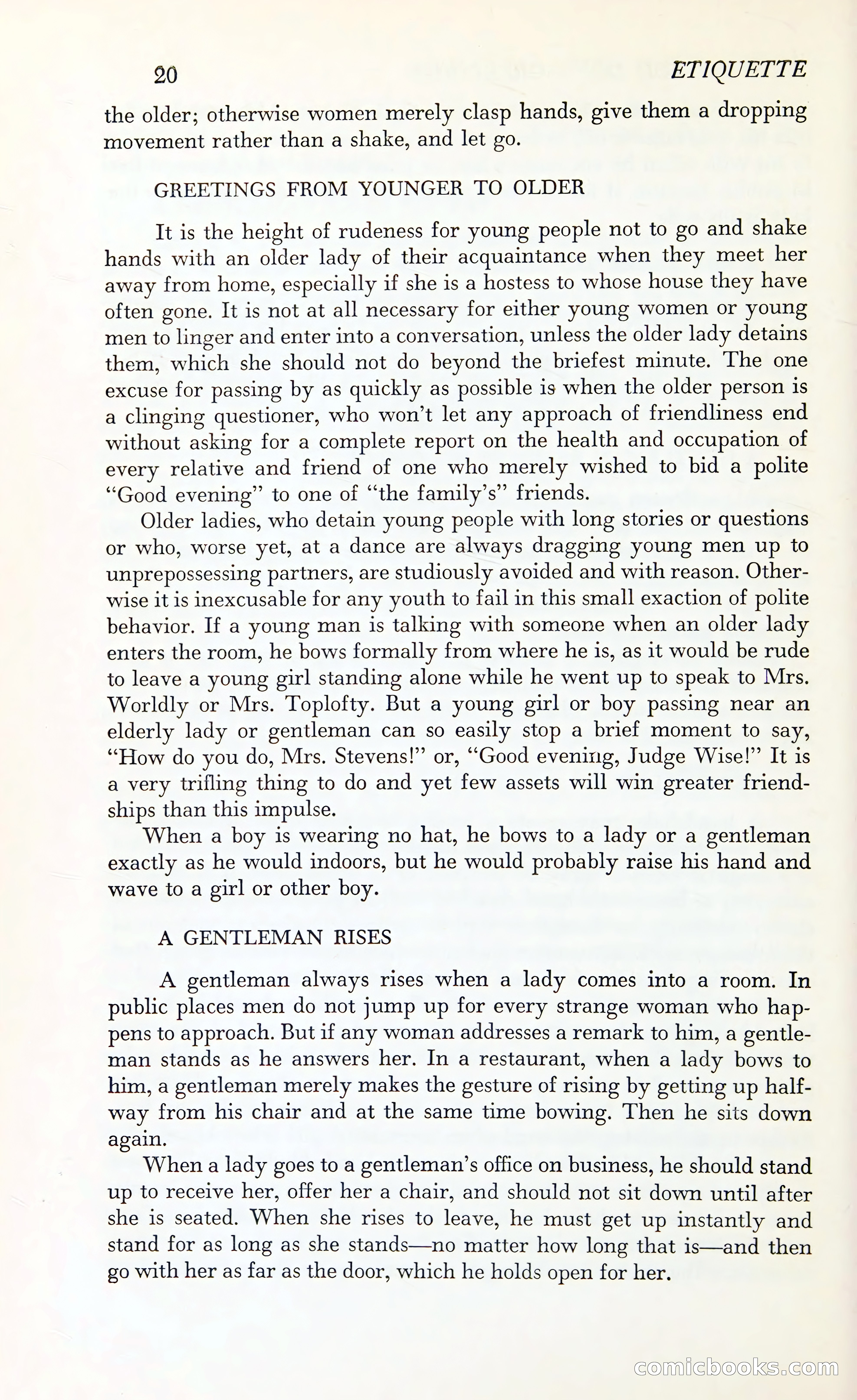 Etiquette: The Blue Book of Social Usage — page 57 of 399