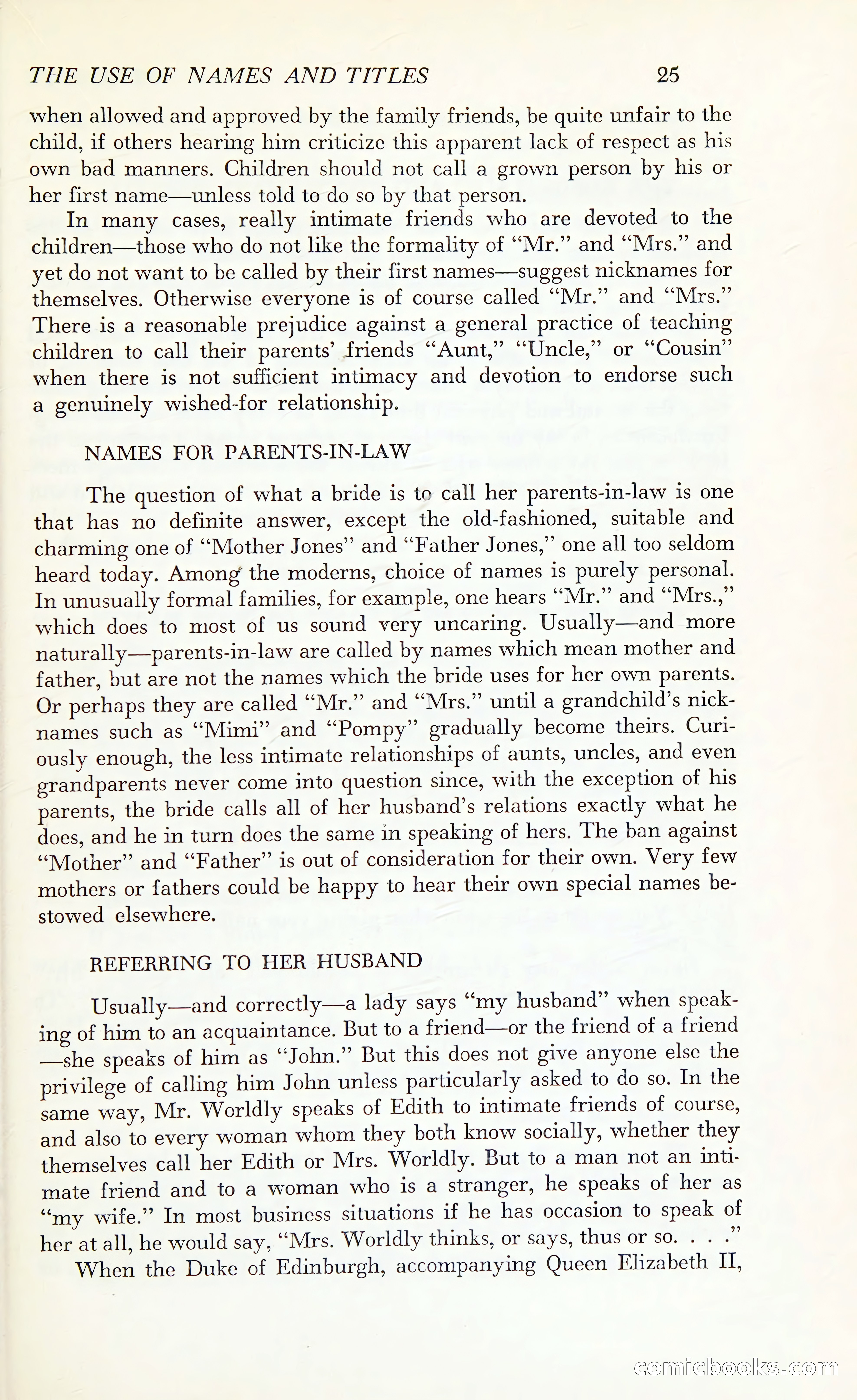 Etiquette: The Blue Book of Social Usage — page 62 of 399