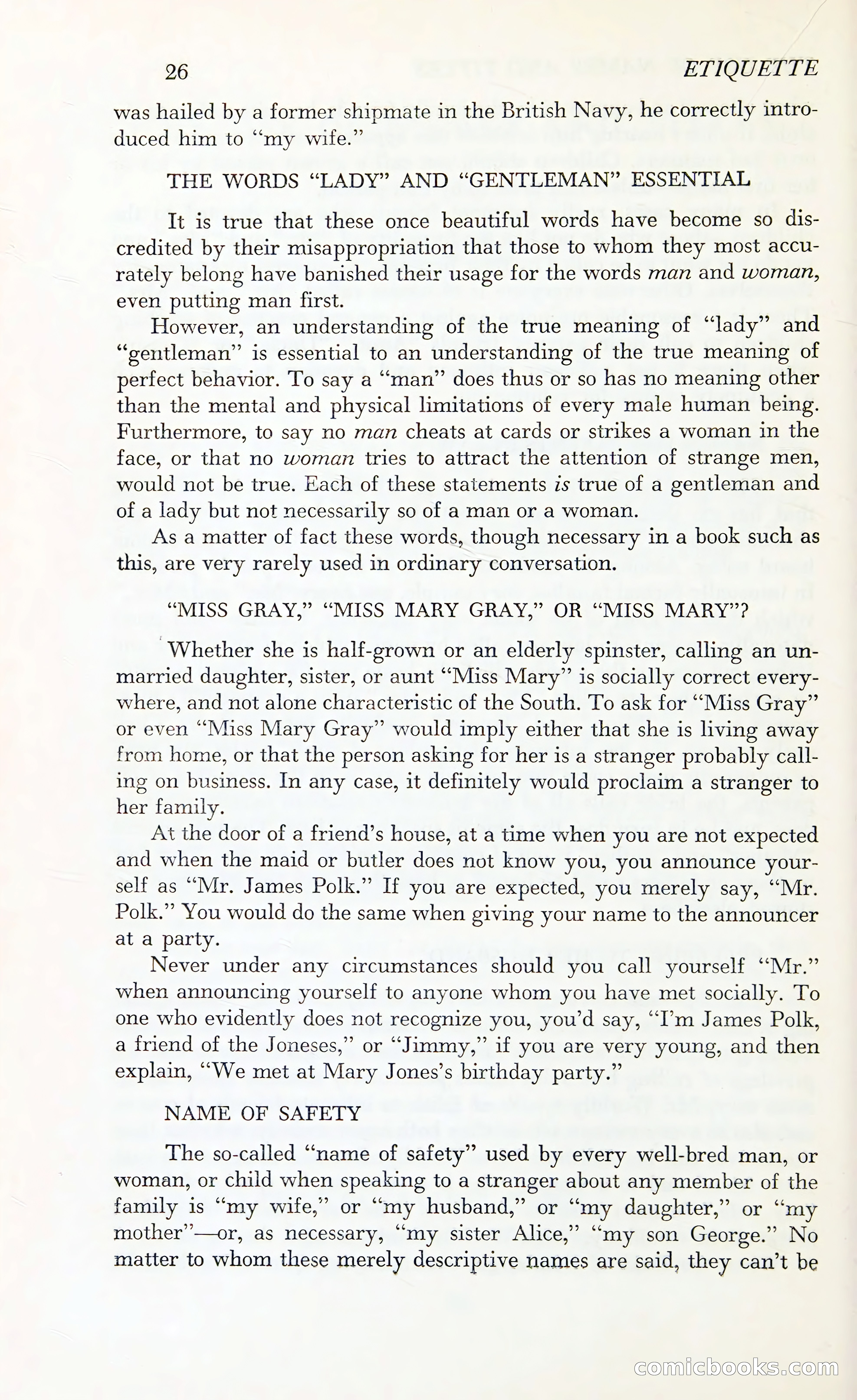Etiquette: The Blue Book of Social Usage — page 63 of 399