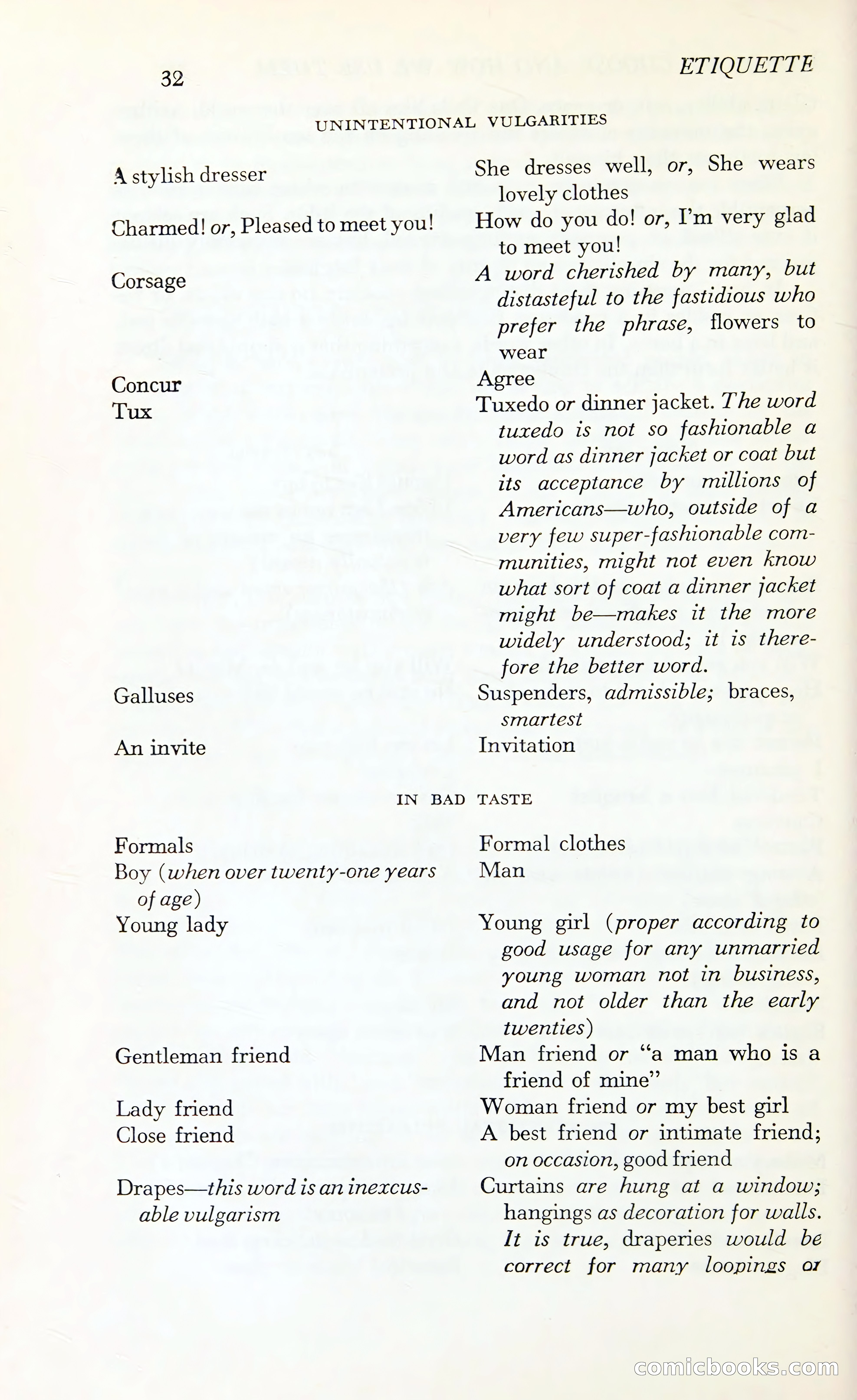 Etiquette: The Blue Book of Social Usage — page 69 of 399