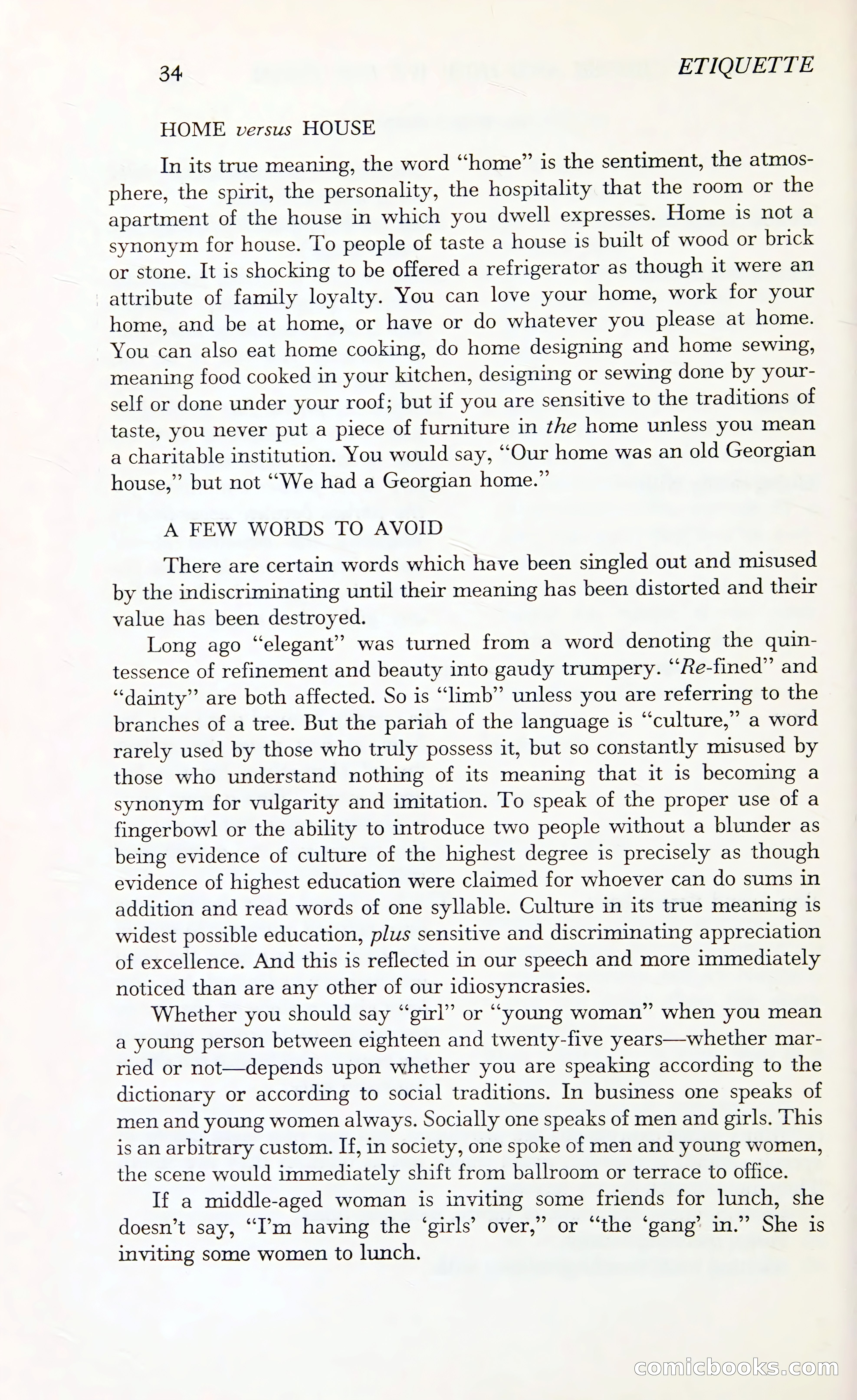 Etiquette: The Blue Book of Social Usage — page 71 of 399