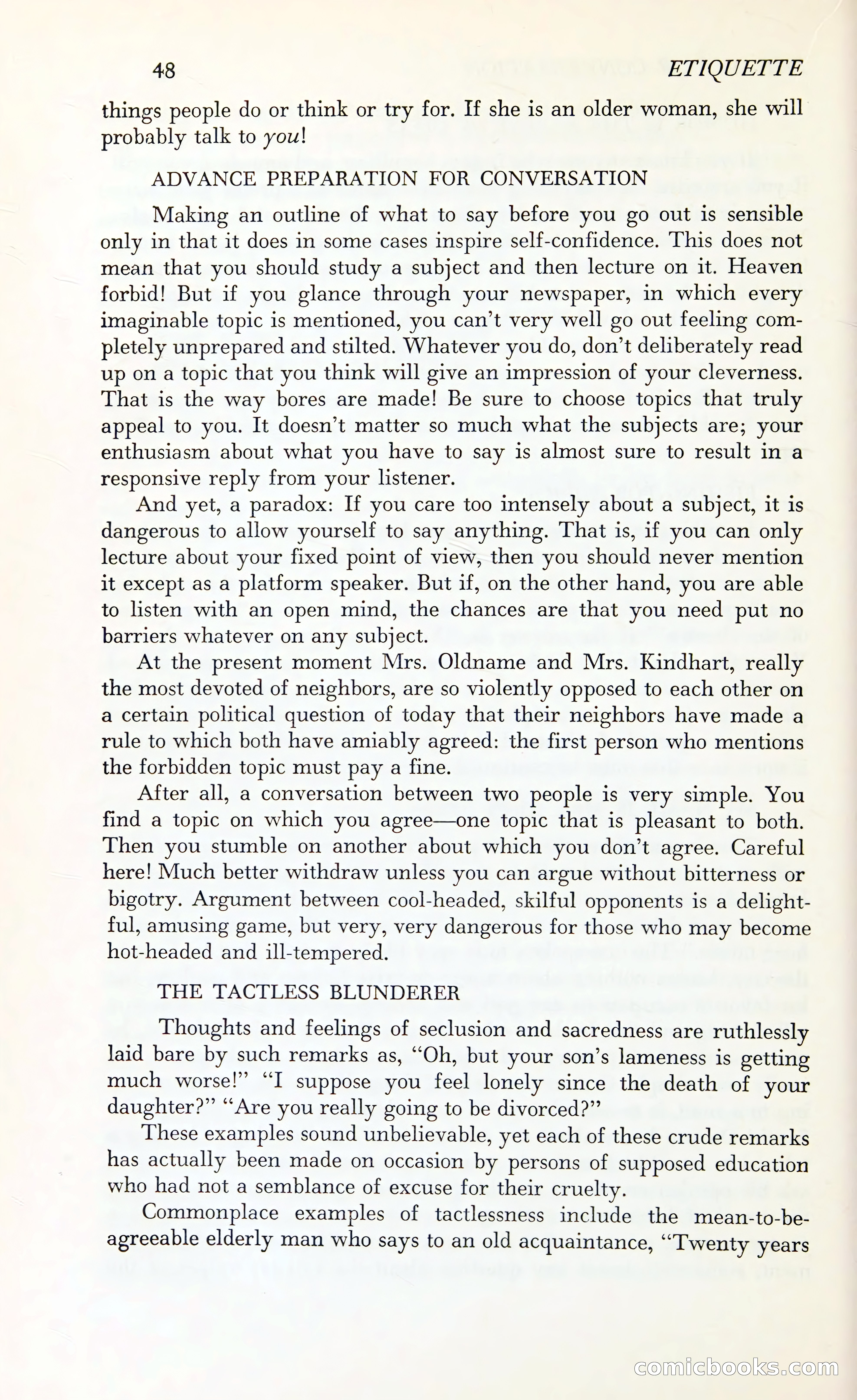 Etiquette: The Blue Book of Social Usage — page 85 of 399