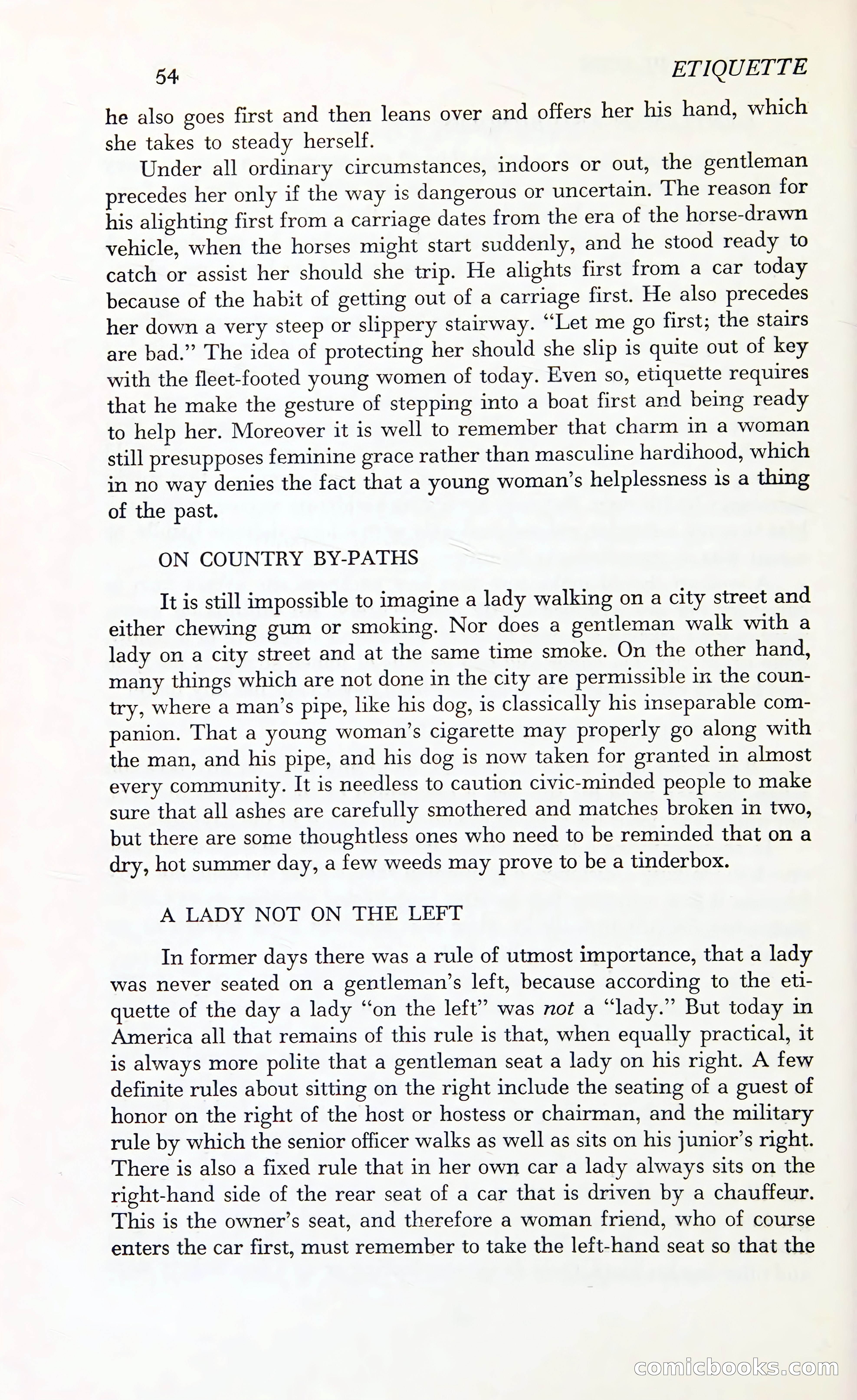 Etiquette: The Blue Book of Social Usage — page 91 of 399