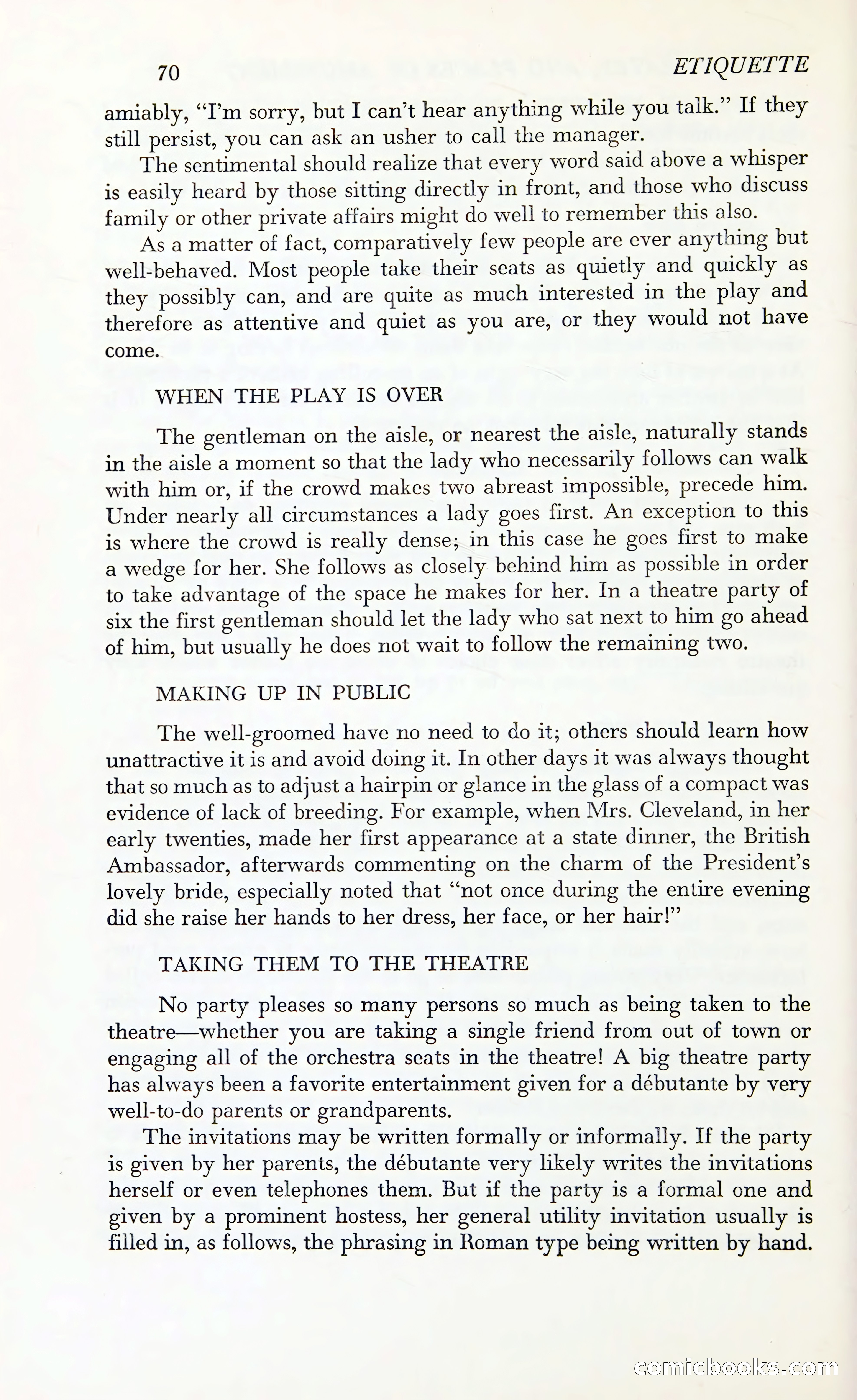 Etiquette: The Blue Book of Social Usage — page 107 of 399