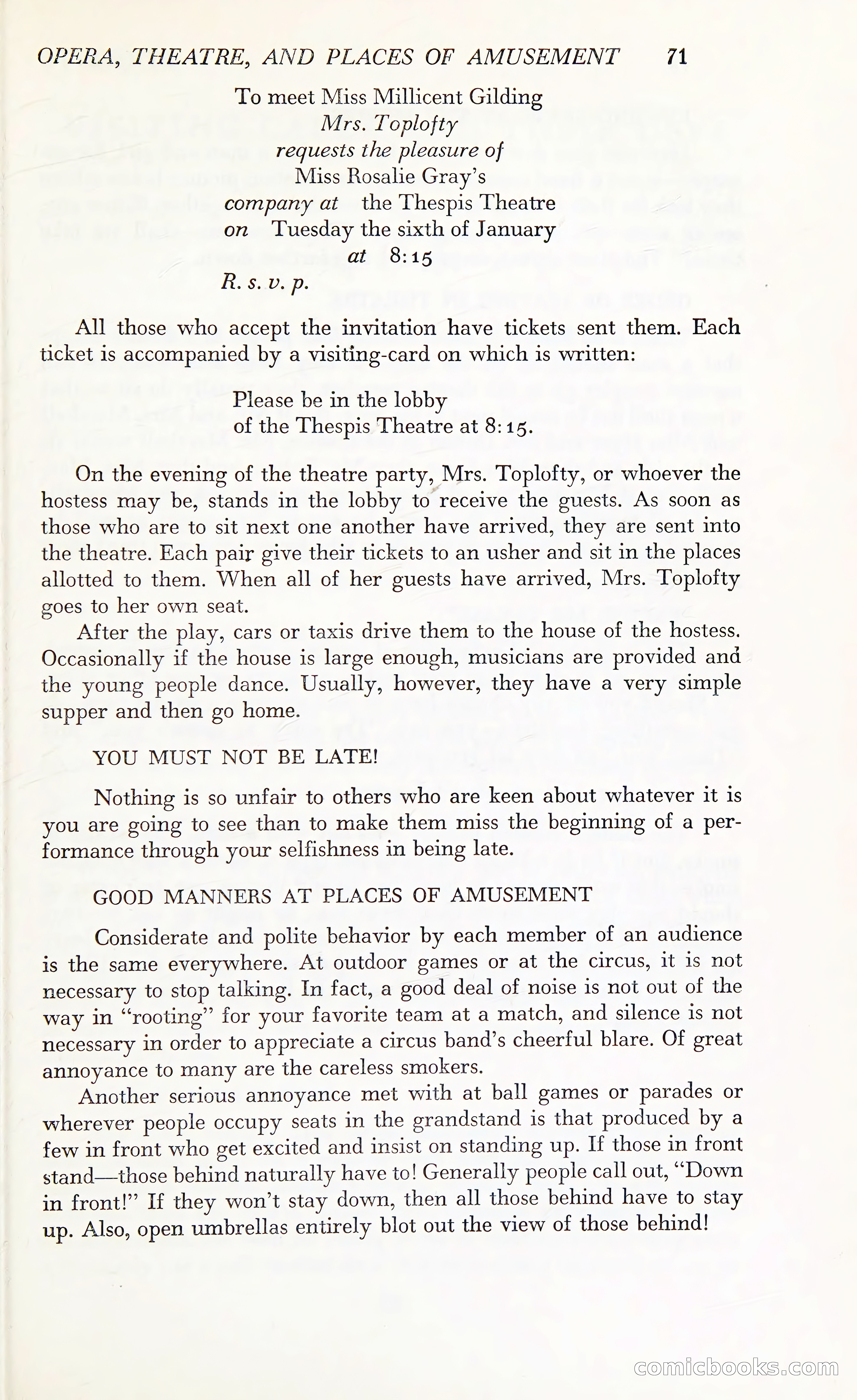 Etiquette: The Blue Book of Social Usage — page 108 of 399