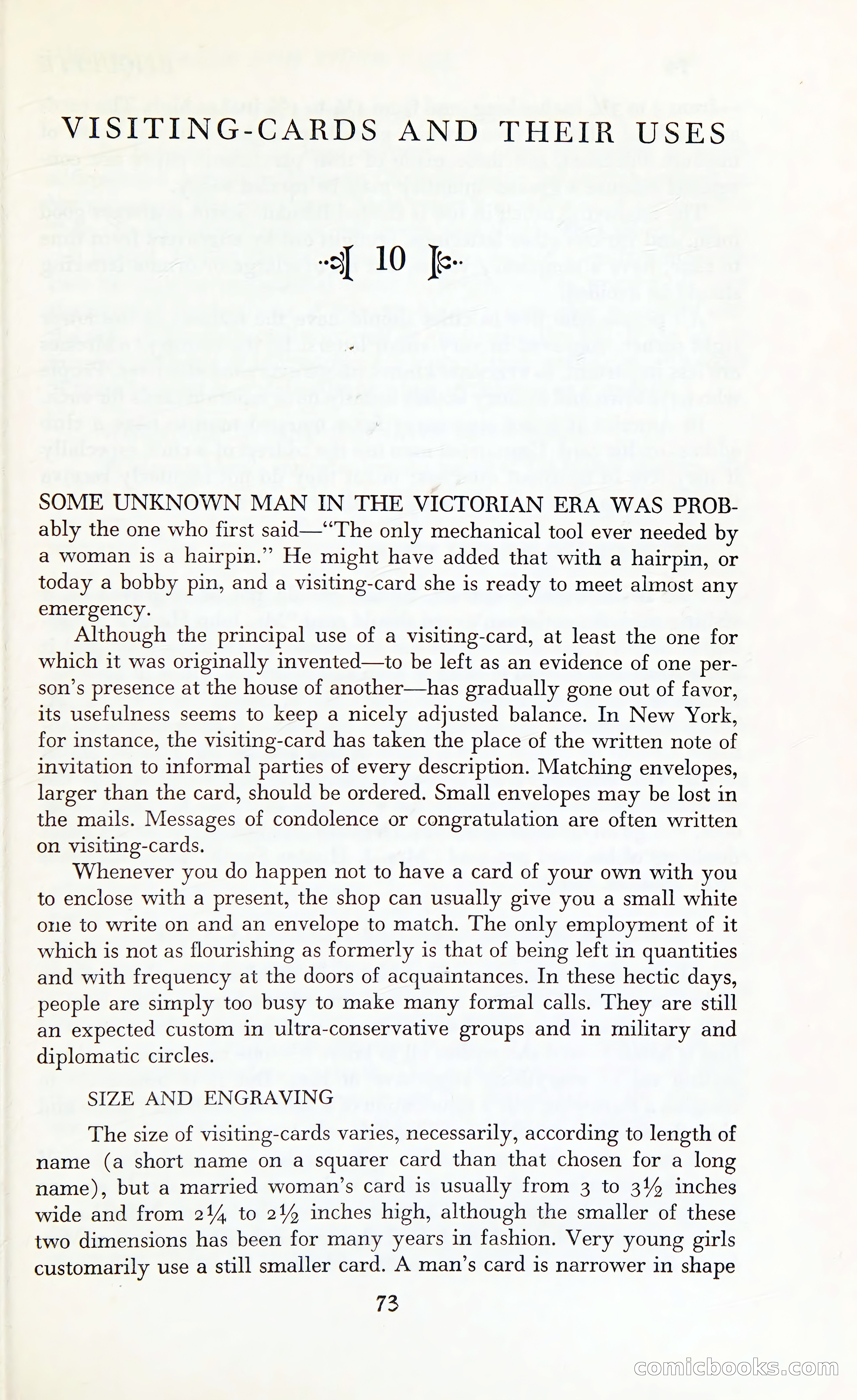 Etiquette: The Blue Book of Social Usage — page 110 of 399