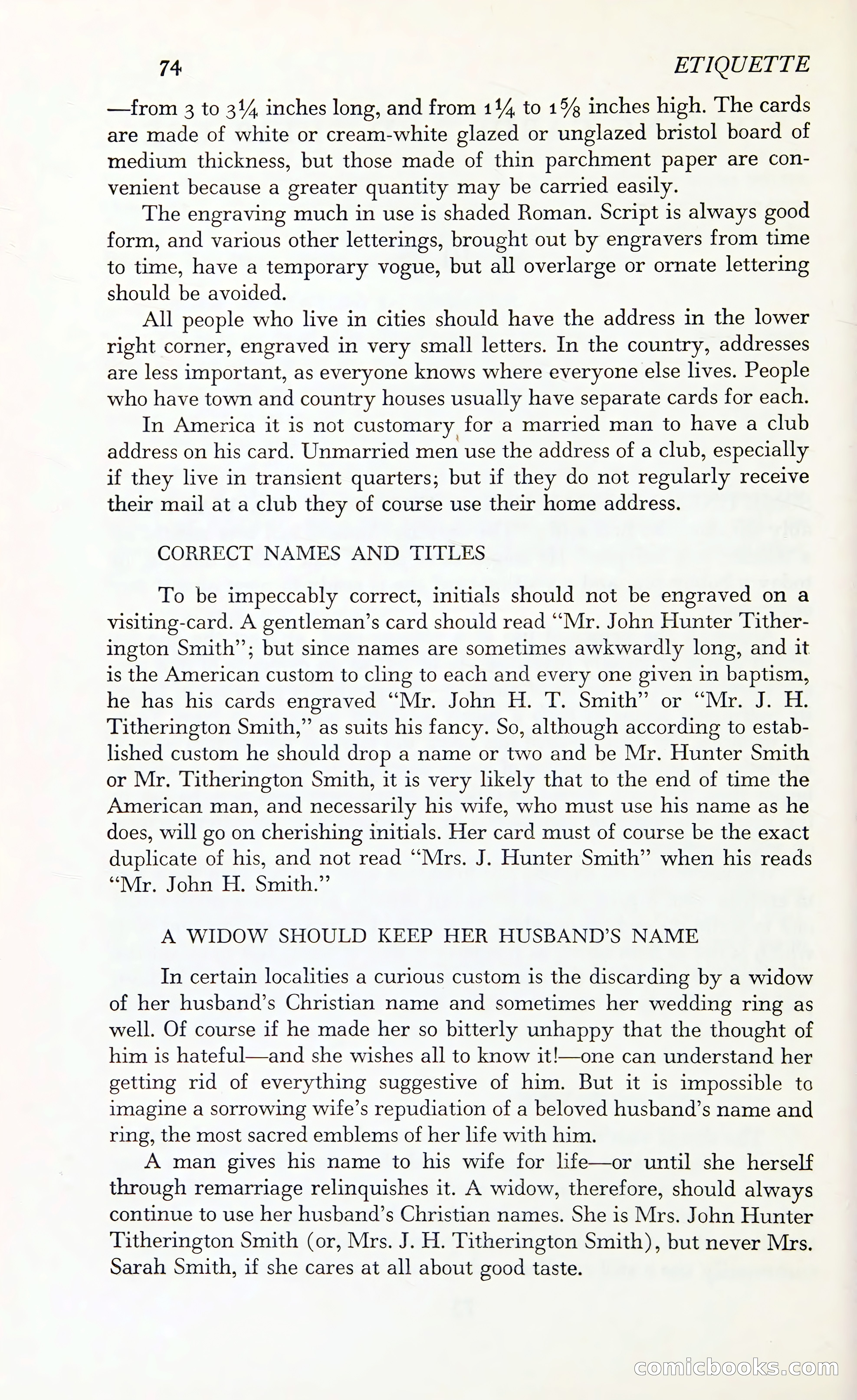 Etiquette: The Blue Book of Social Usage — page 111 of 399