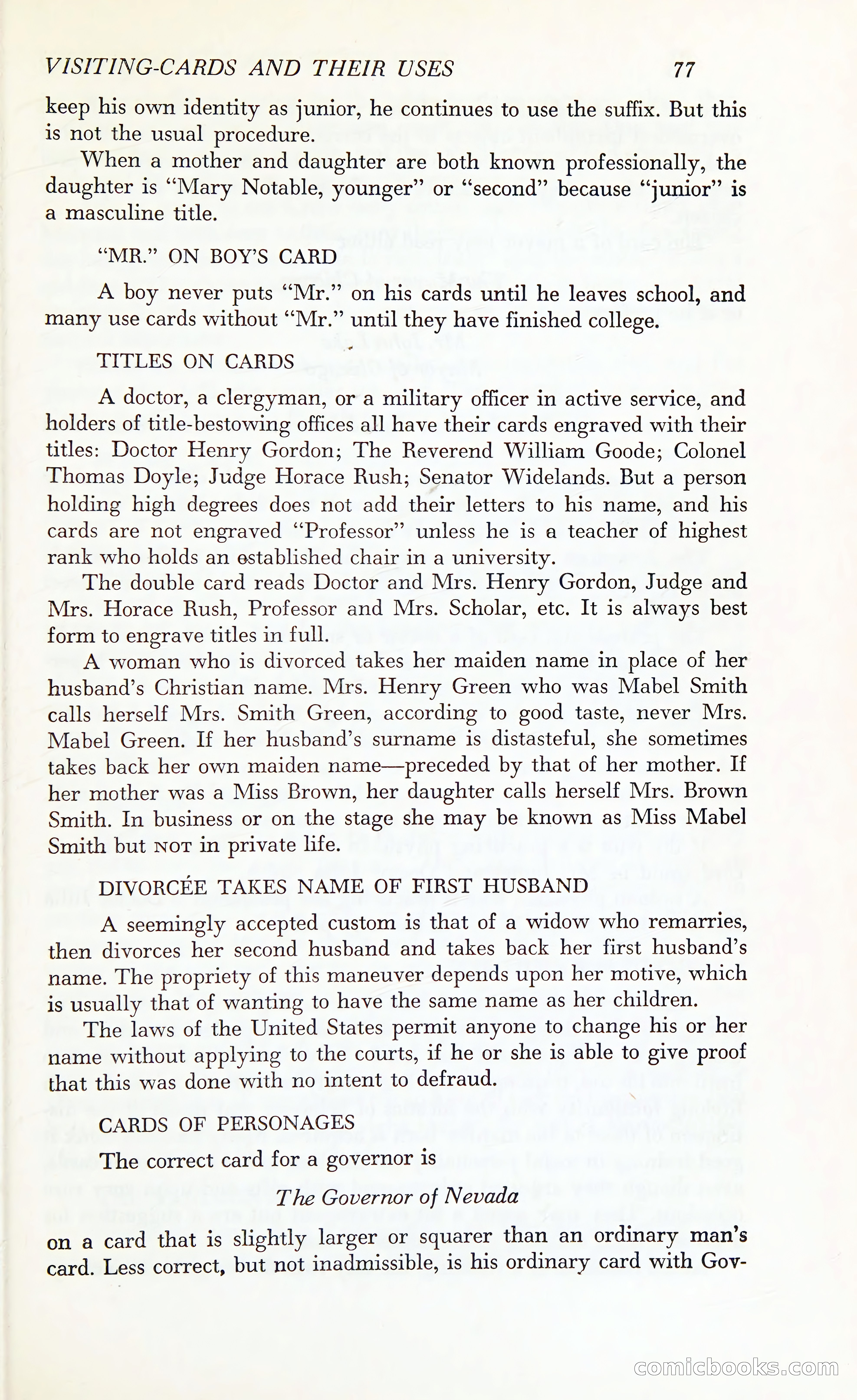 Etiquette: The Blue Book of Social Usage — page 114 of 399
