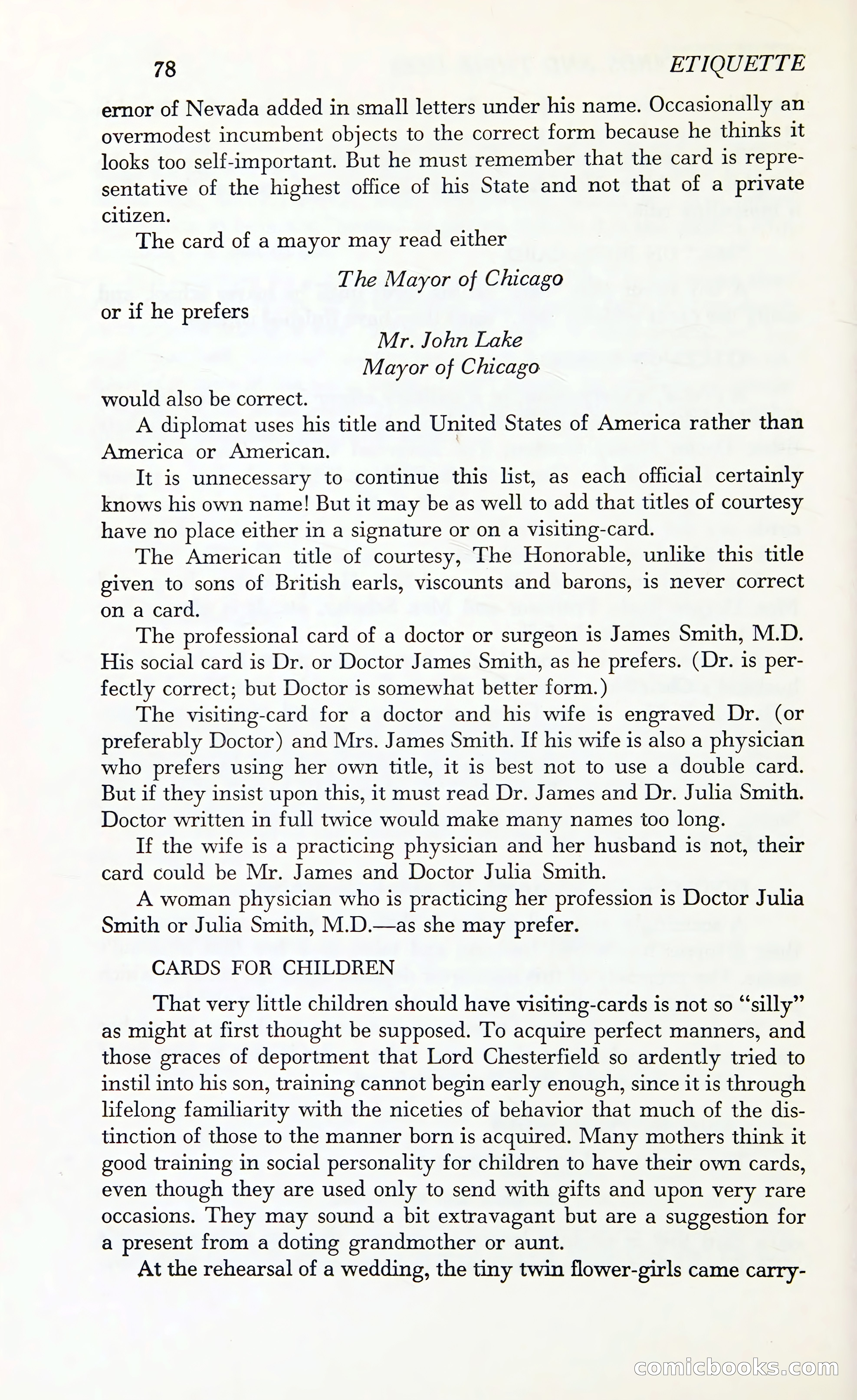 Etiquette: The Blue Book of Social Usage — page 115 of 399