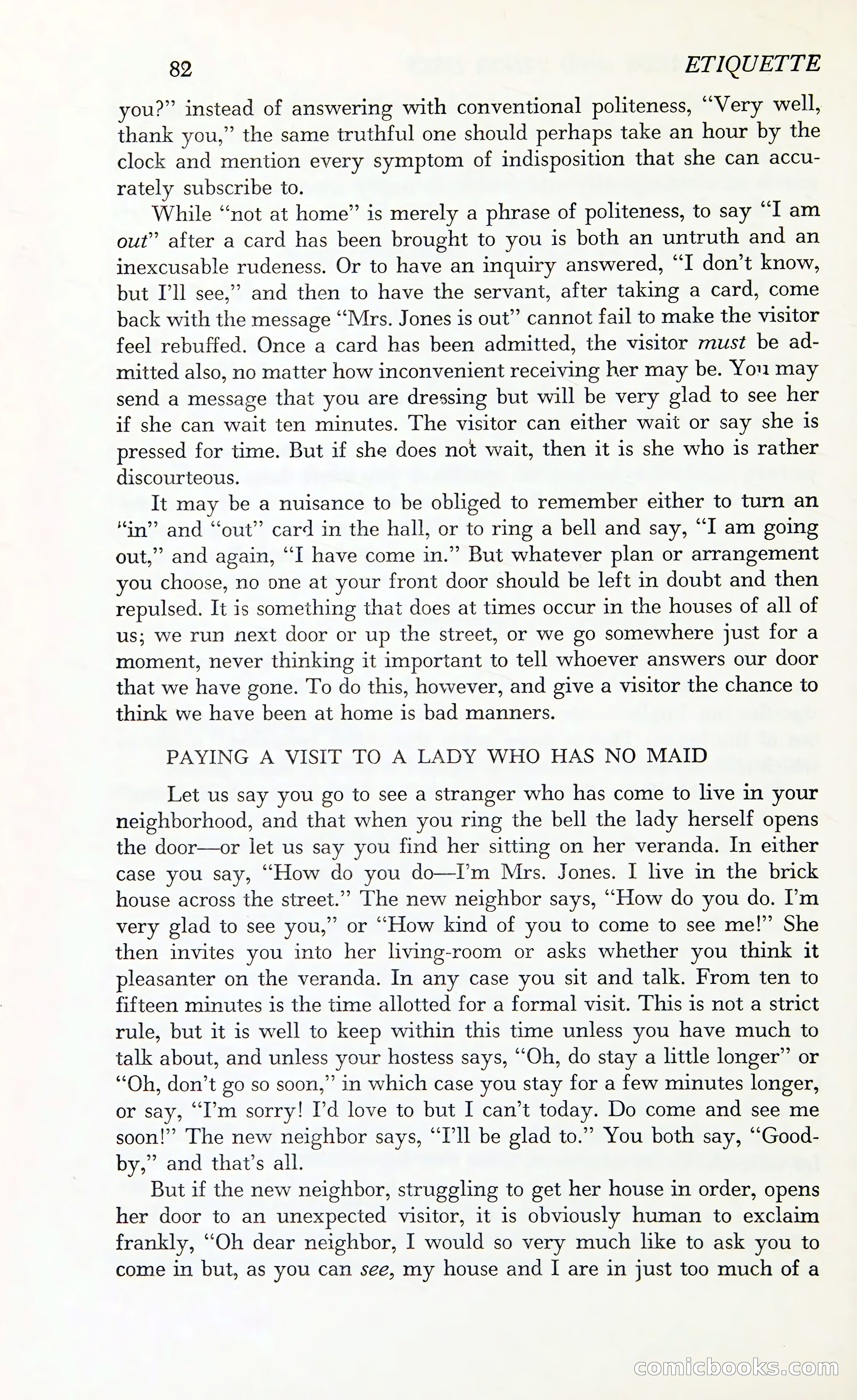 Etiquette: The Blue Book of Social Usage — page 119 of 399