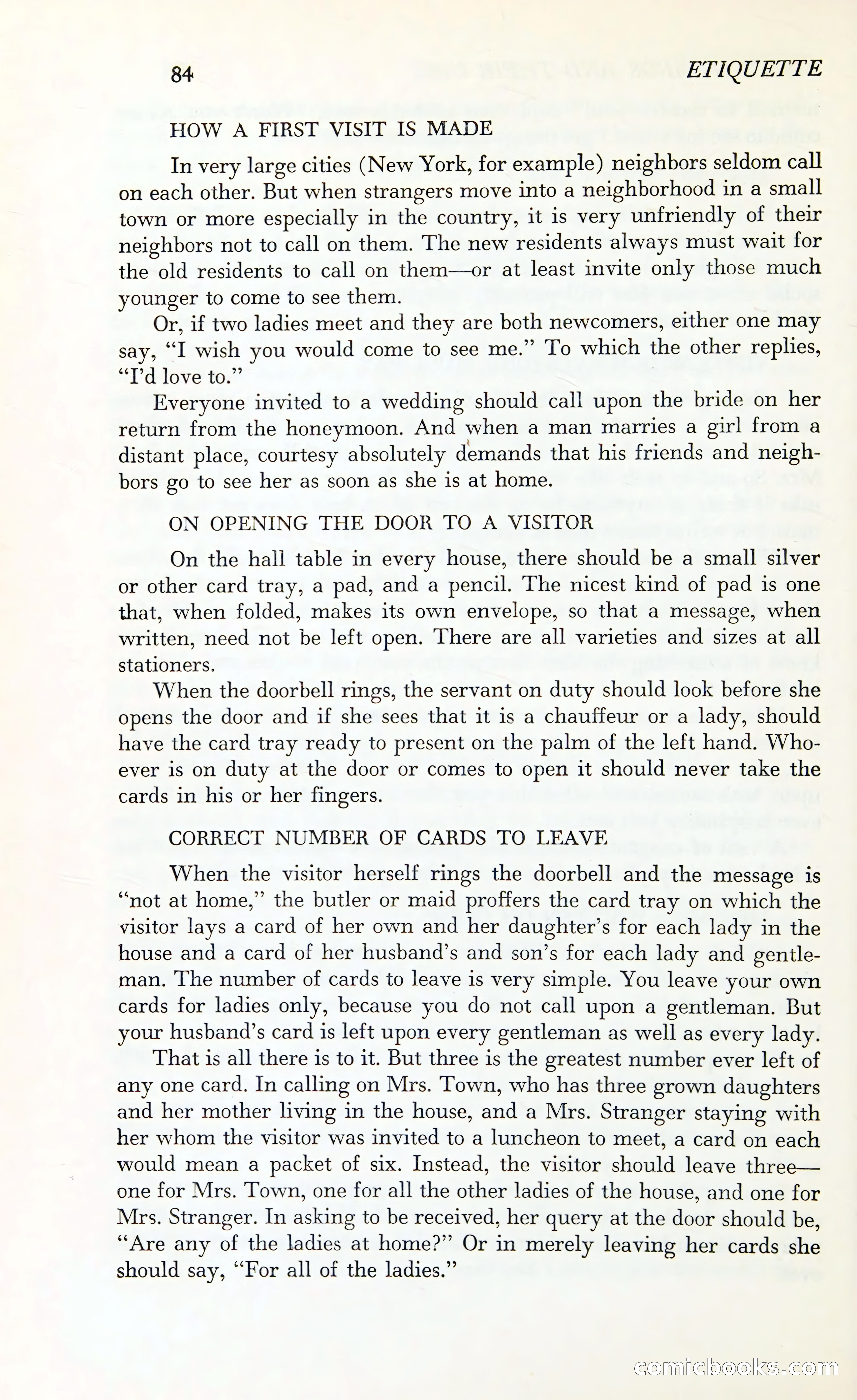 Etiquette: The Blue Book of Social Usage — page 121 of 399