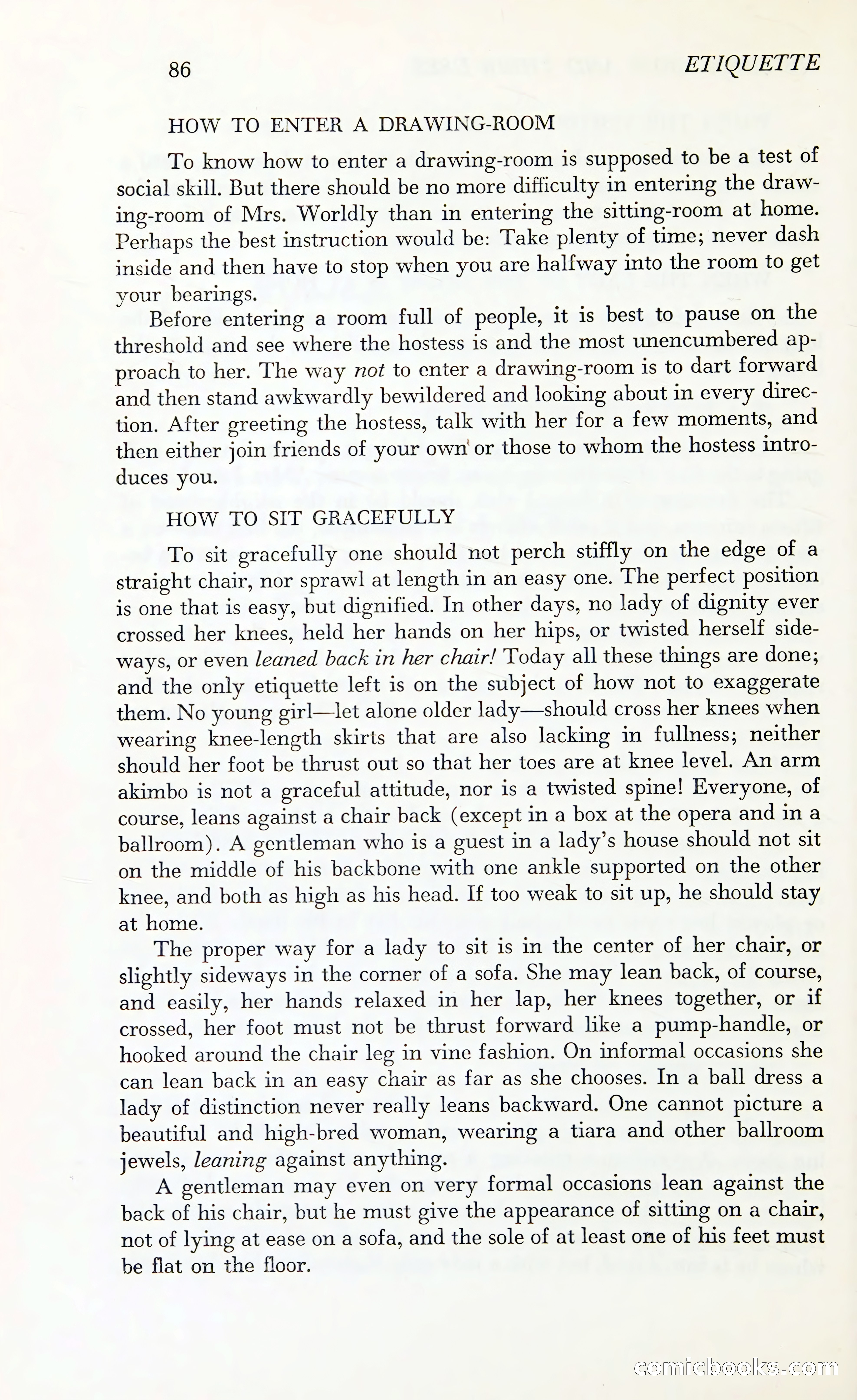Etiquette: The Blue Book of Social Usage — page 123 of 399