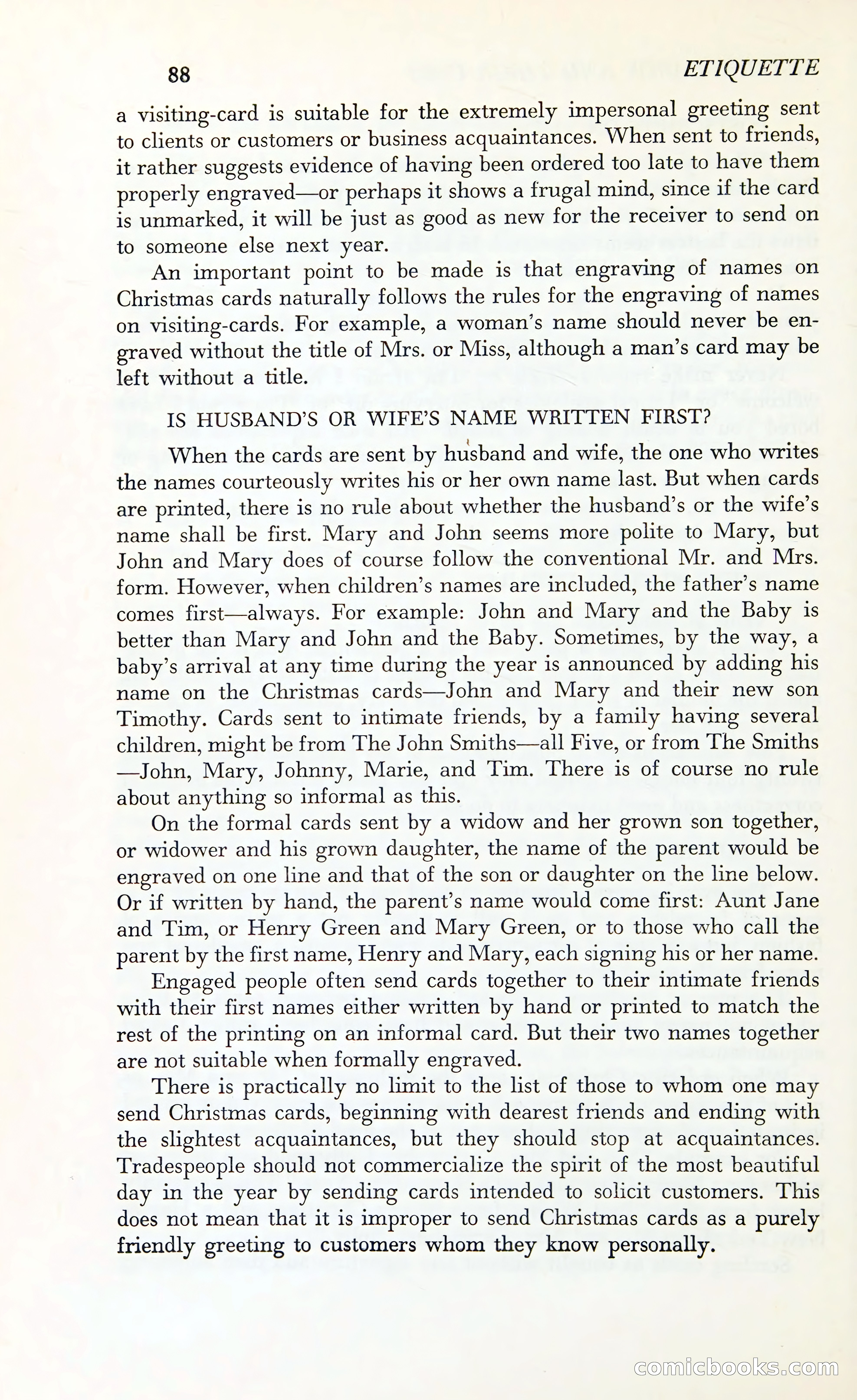 Etiquette: The Blue Book of Social Usage — page 125 of 399