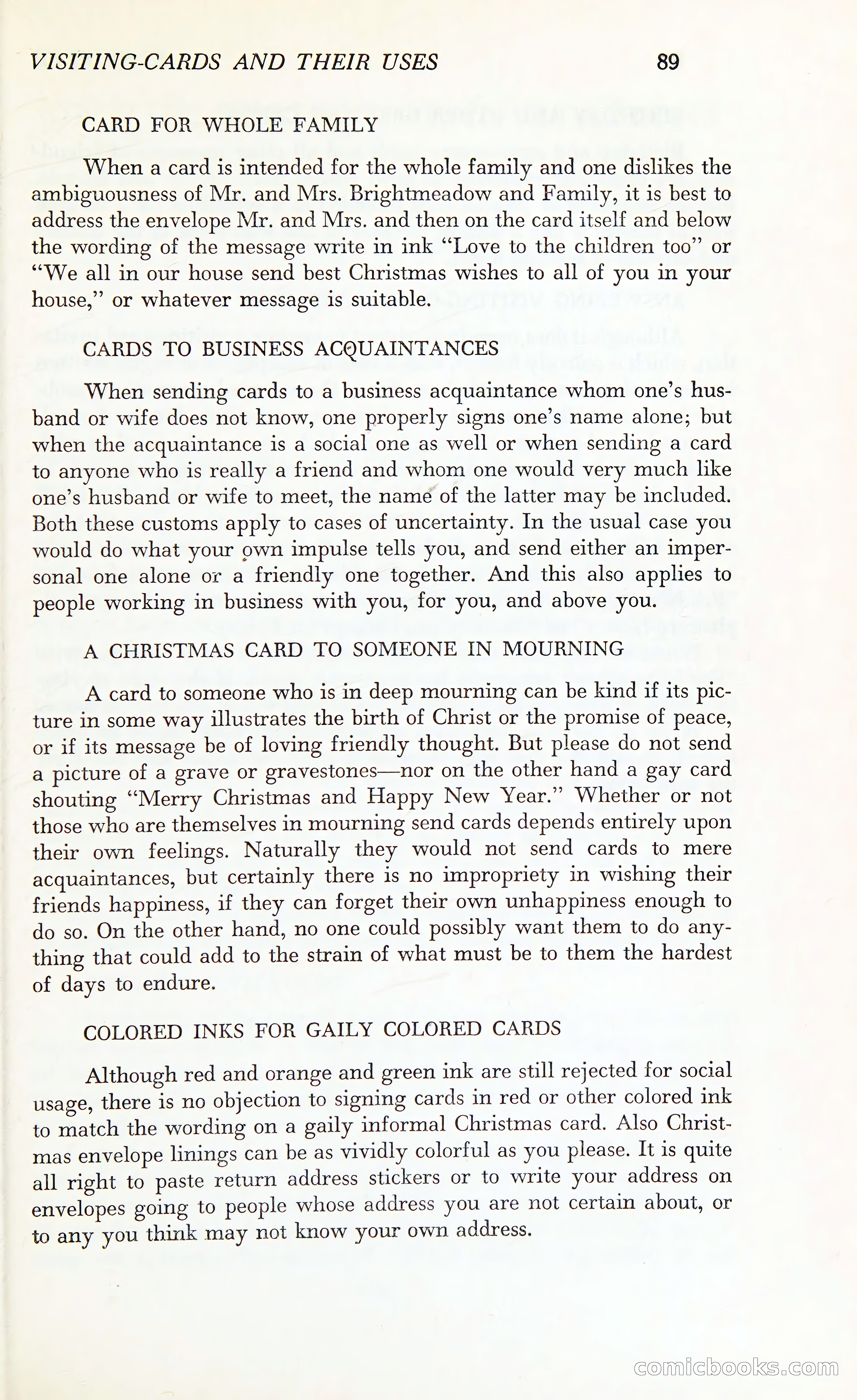 Etiquette: The Blue Book of Social Usage — page 126 of 399