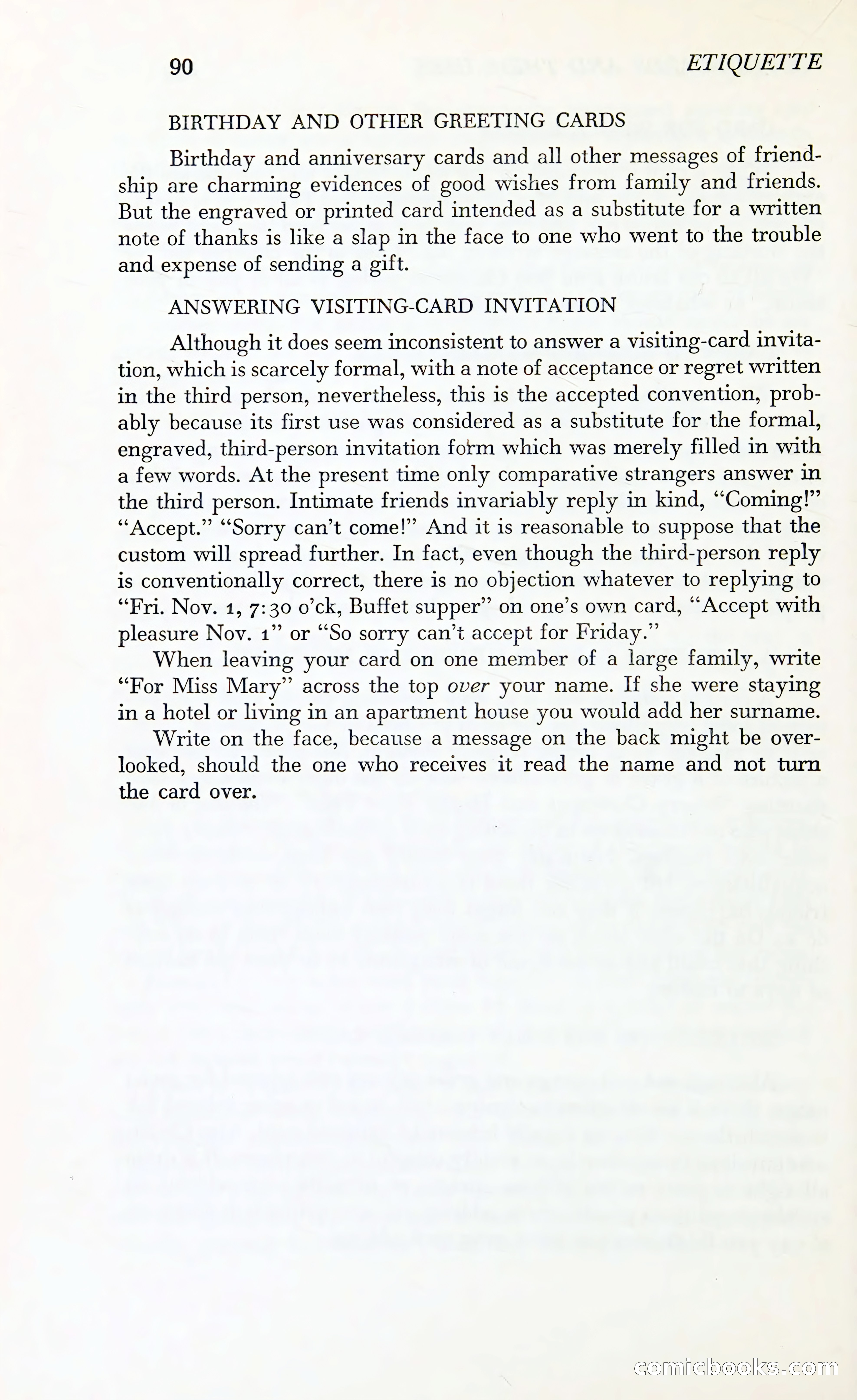 Etiquette: The Blue Book of Social Usage — page 127 of 399