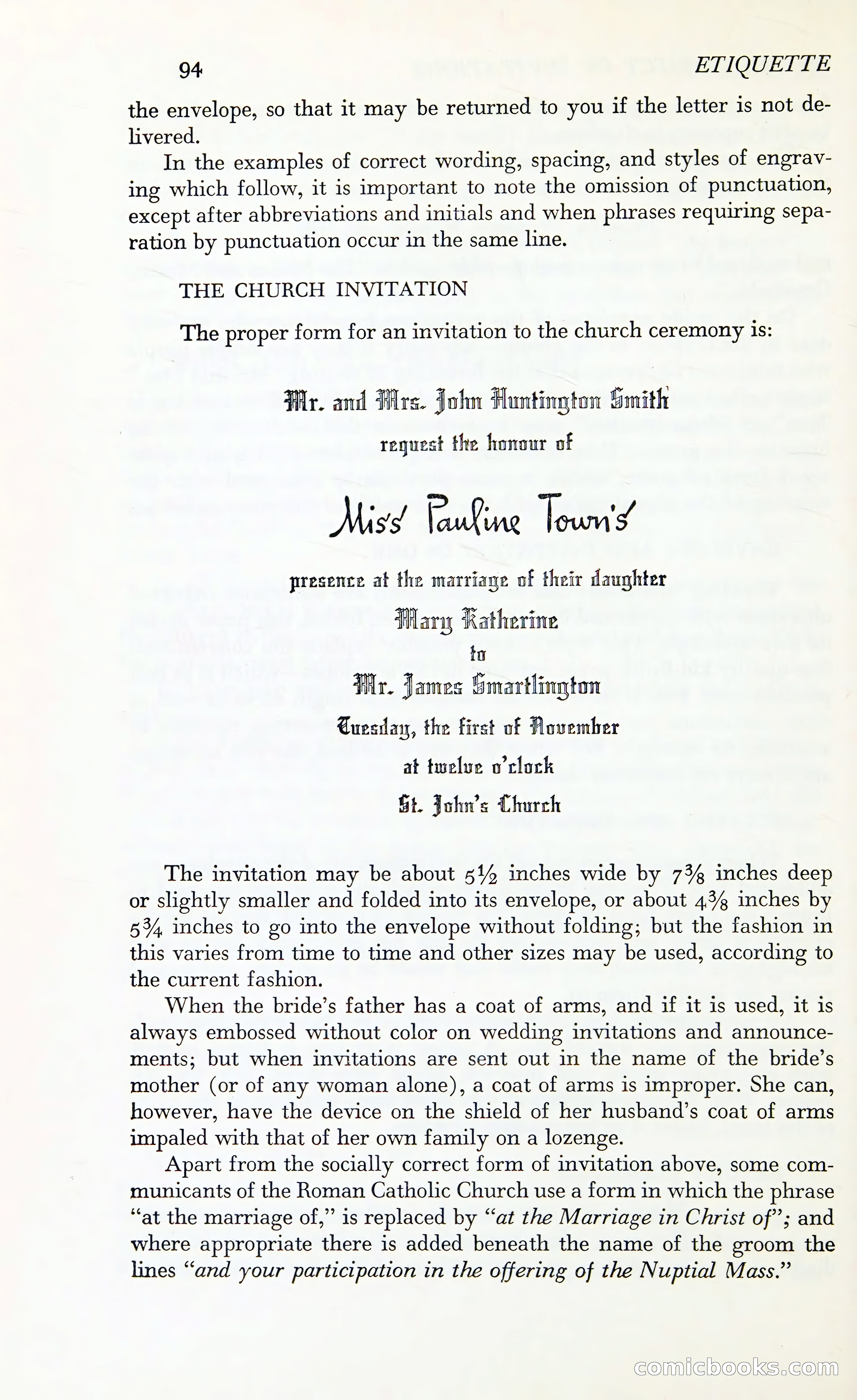 Etiquette: The Blue Book of Social Usage — page 131 of 399