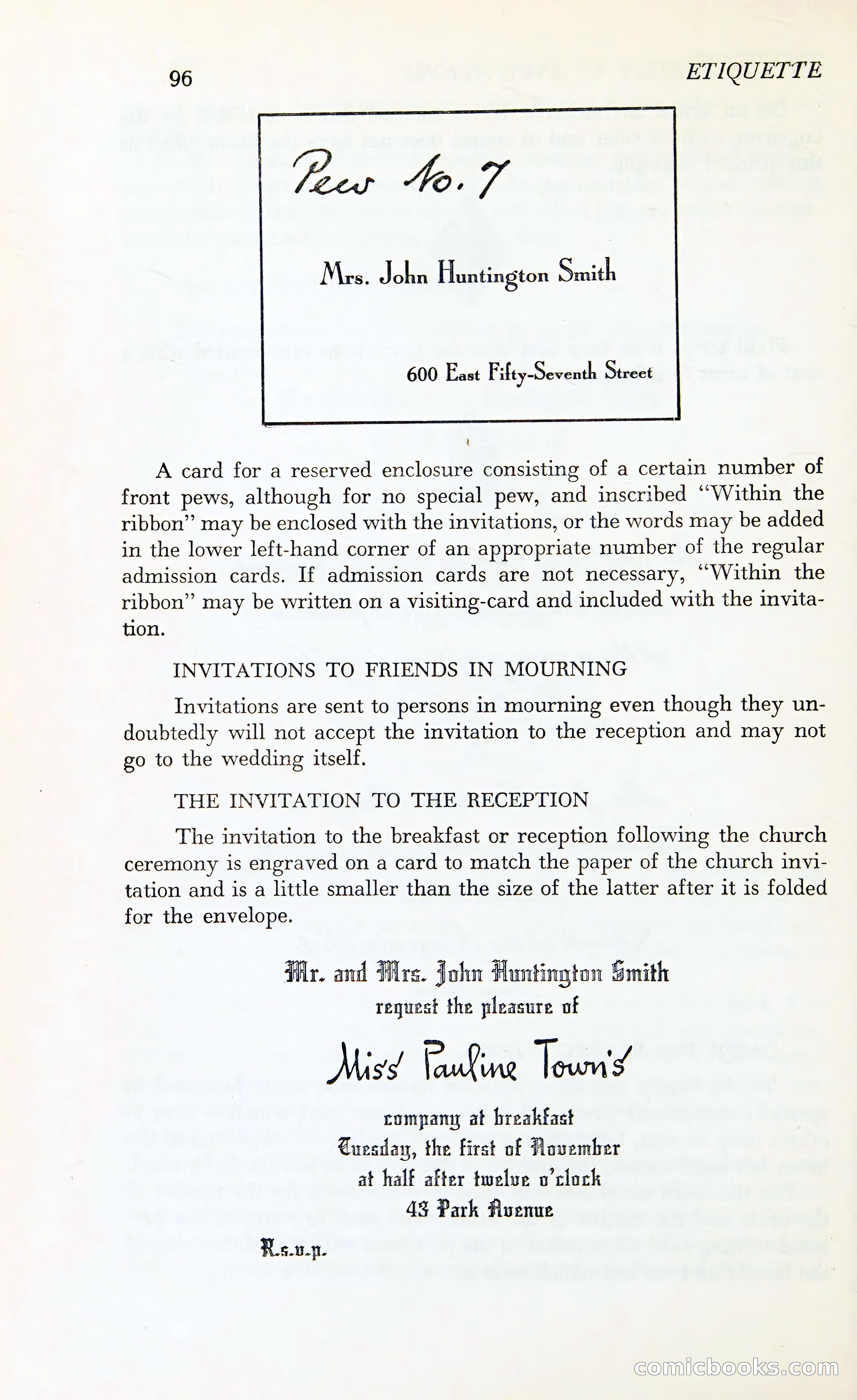 Etiquette: The Blue Book of Social Usage — page 133 of 399