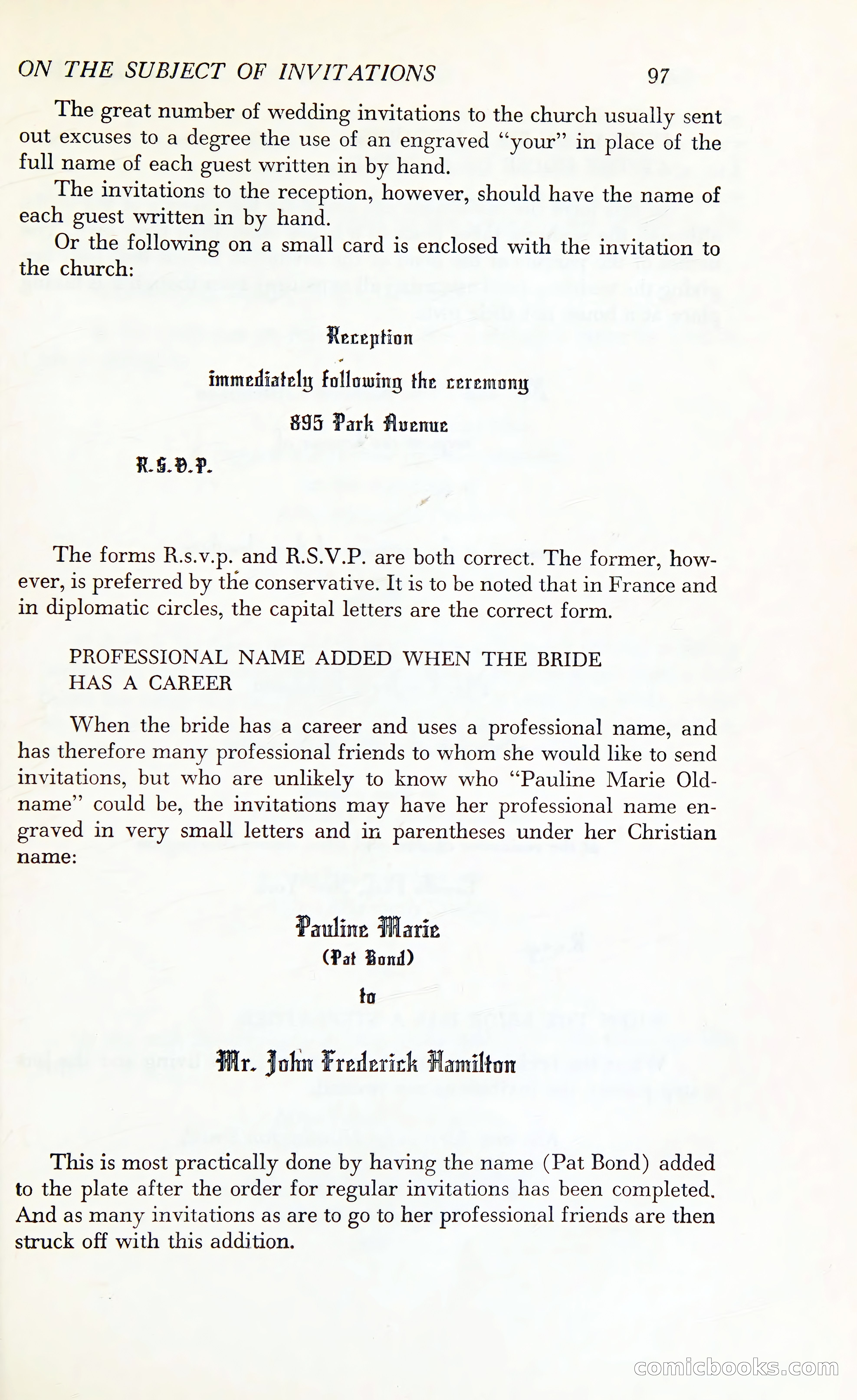 Etiquette: The Blue Book of Social Usage — page 134 of 399