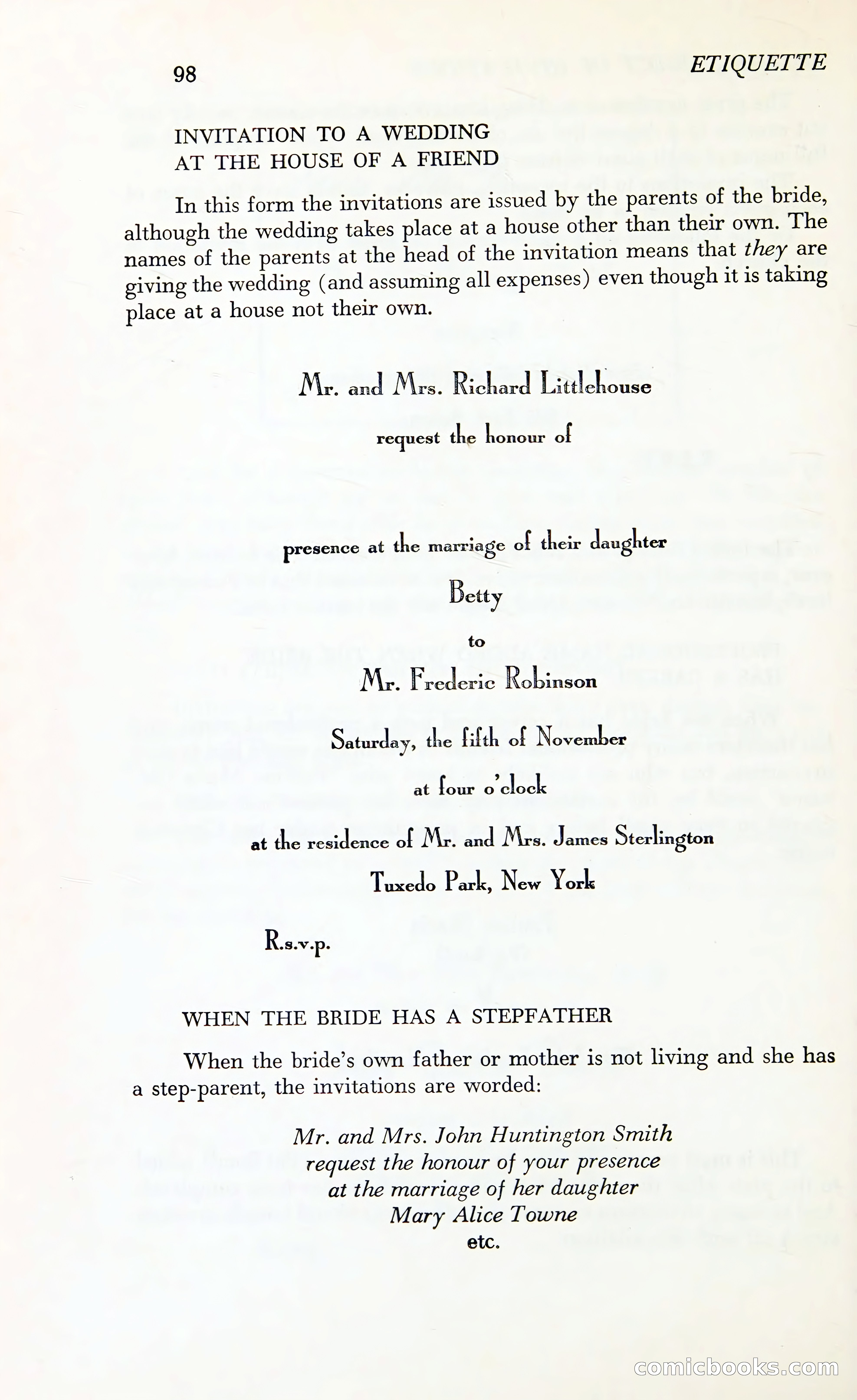 Etiquette: The Blue Book of Social Usage — page 135 of 399