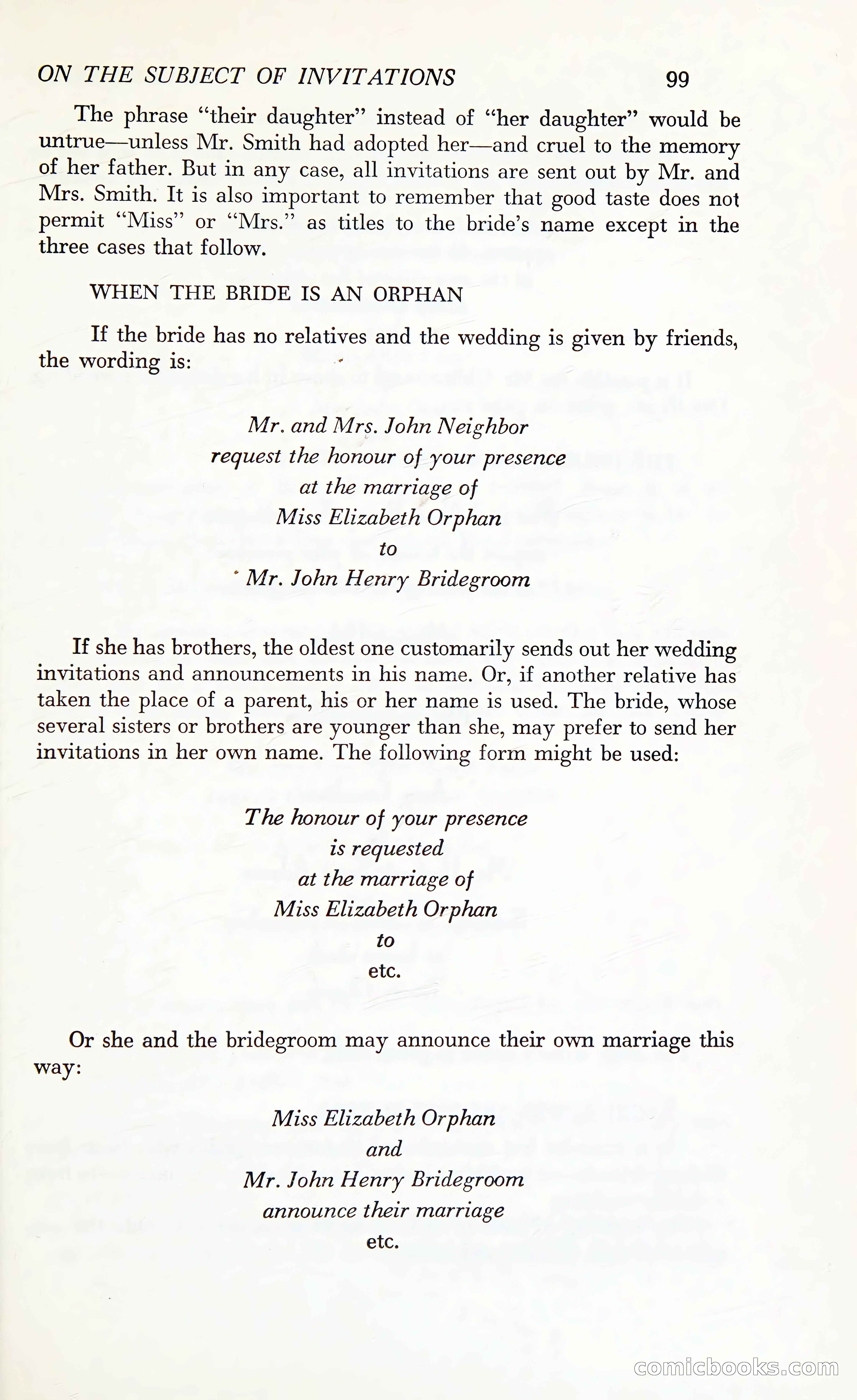 Etiquette: The Blue Book of Social Usage — page 136 of 399