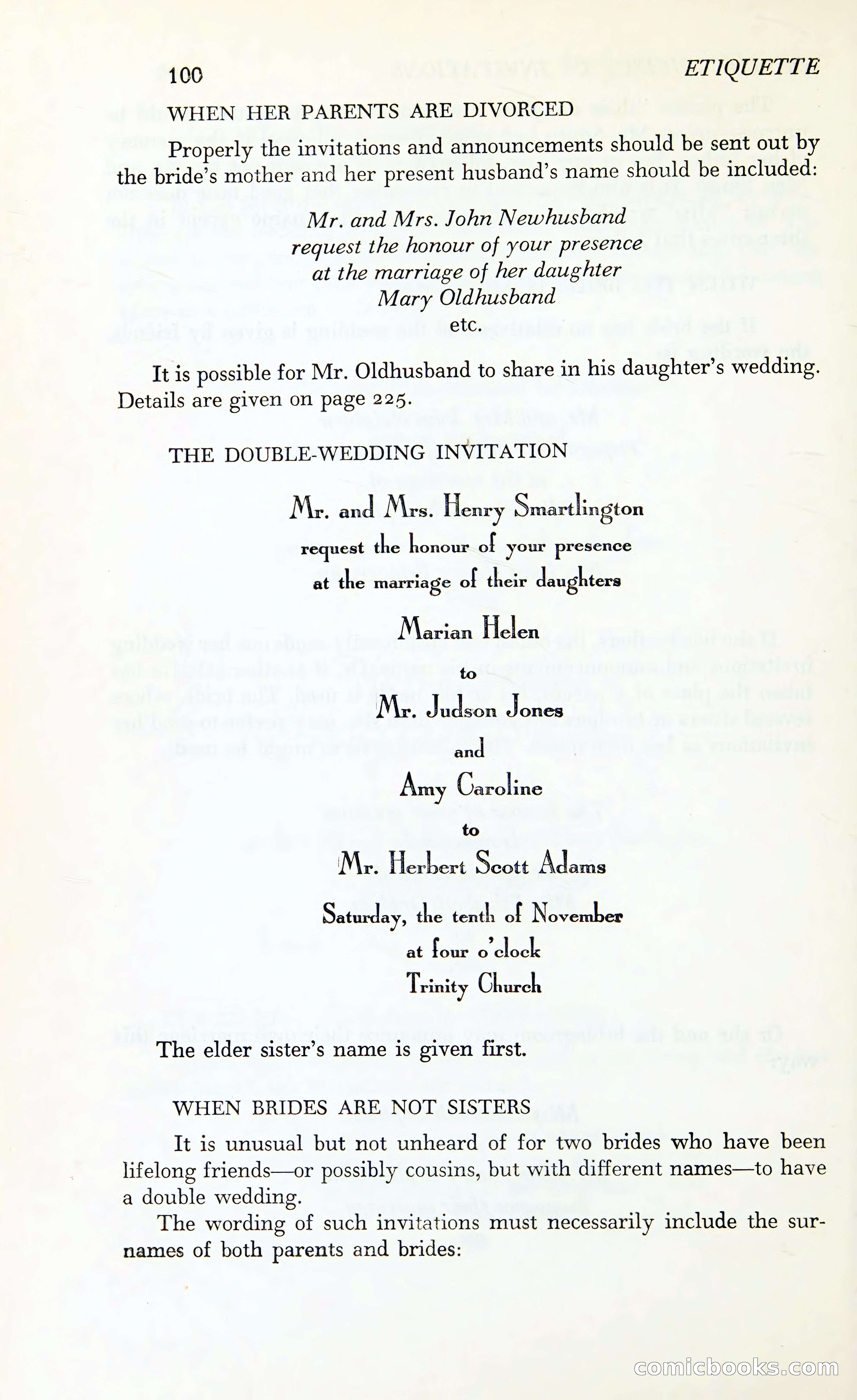 Etiquette: The Blue Book of Social Usage — page 137 of 399