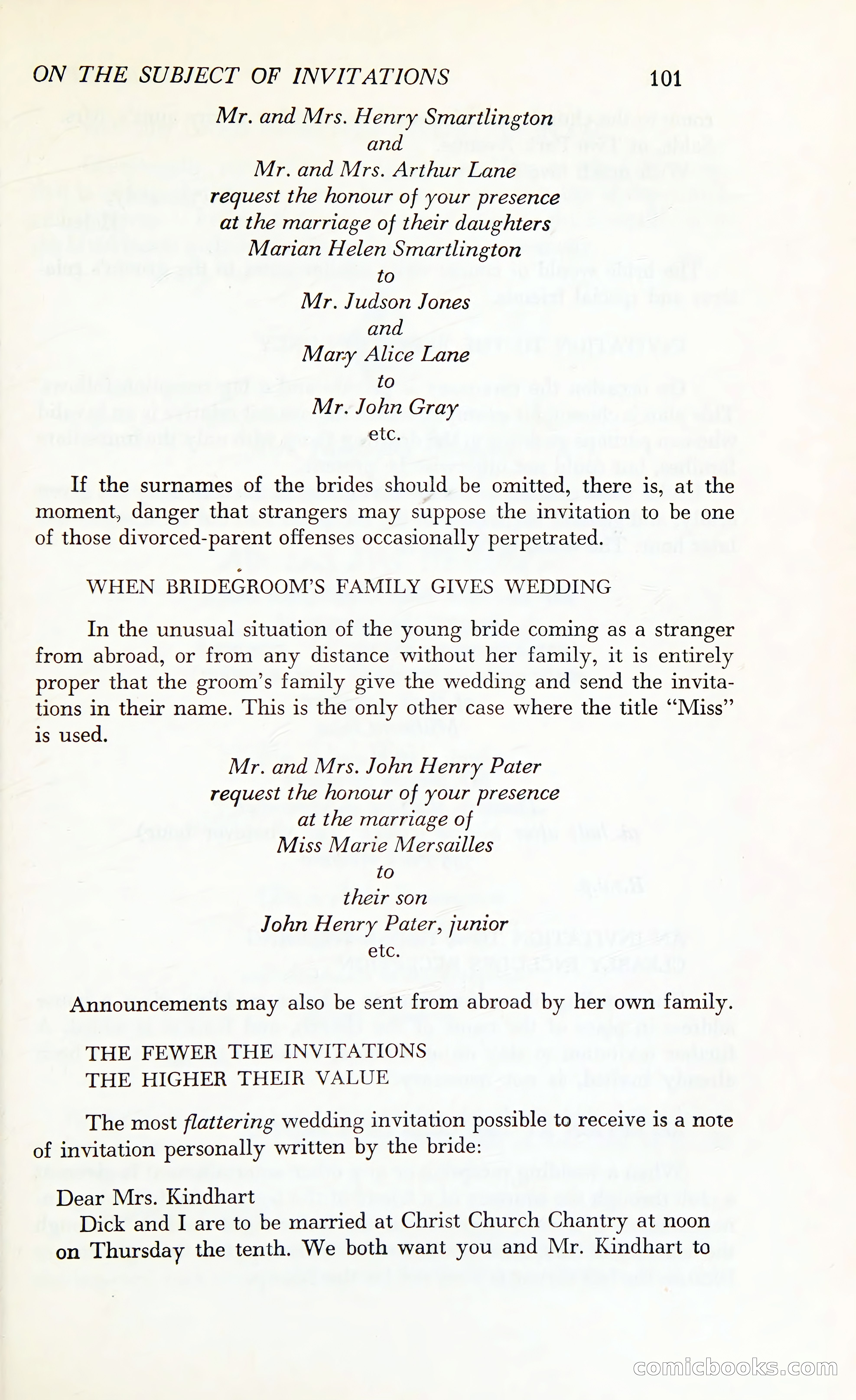 Etiquette: The Blue Book of Social Usage — page 138 of 399
