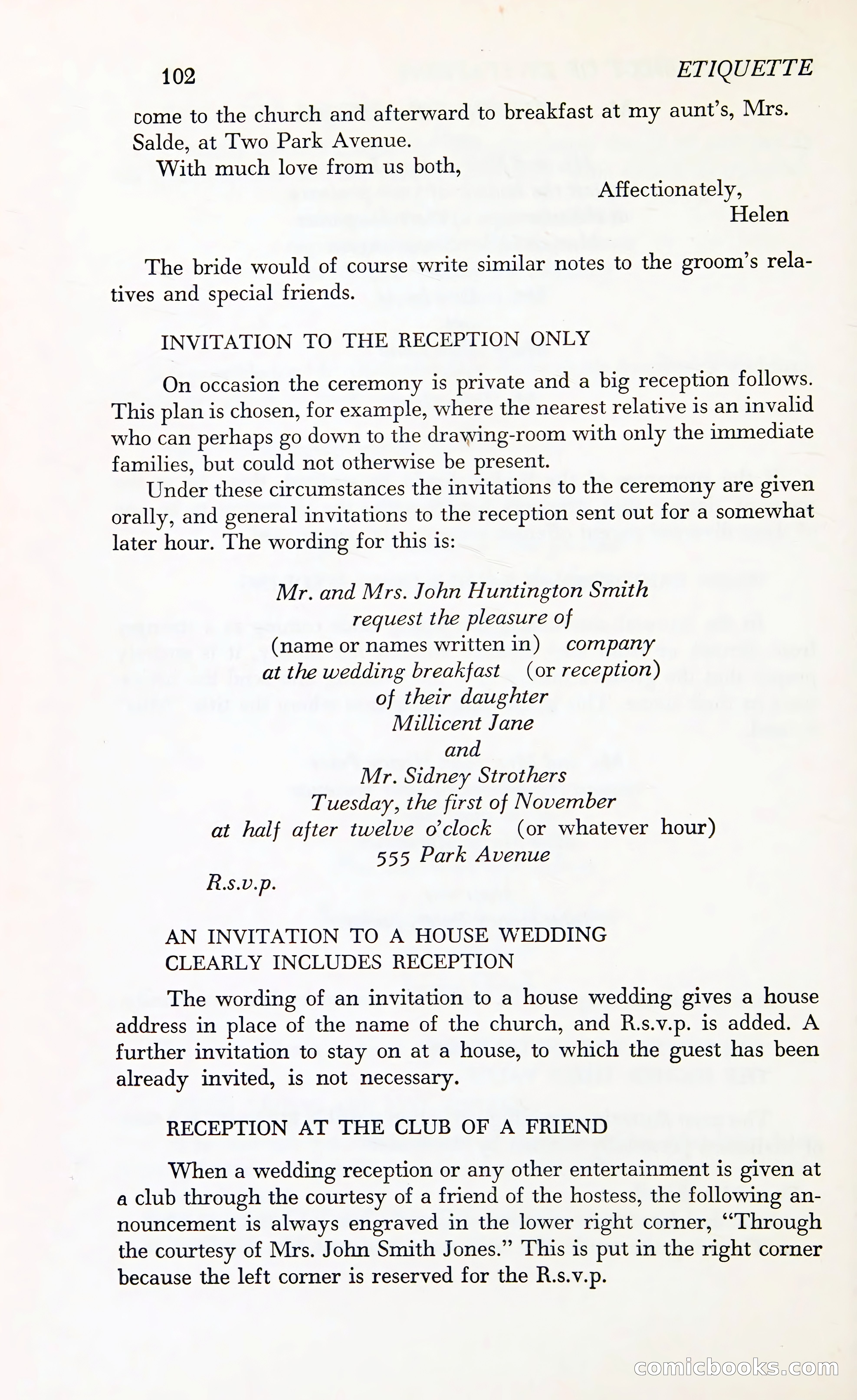 Etiquette: The Blue Book of Social Usage — page 139 of 399