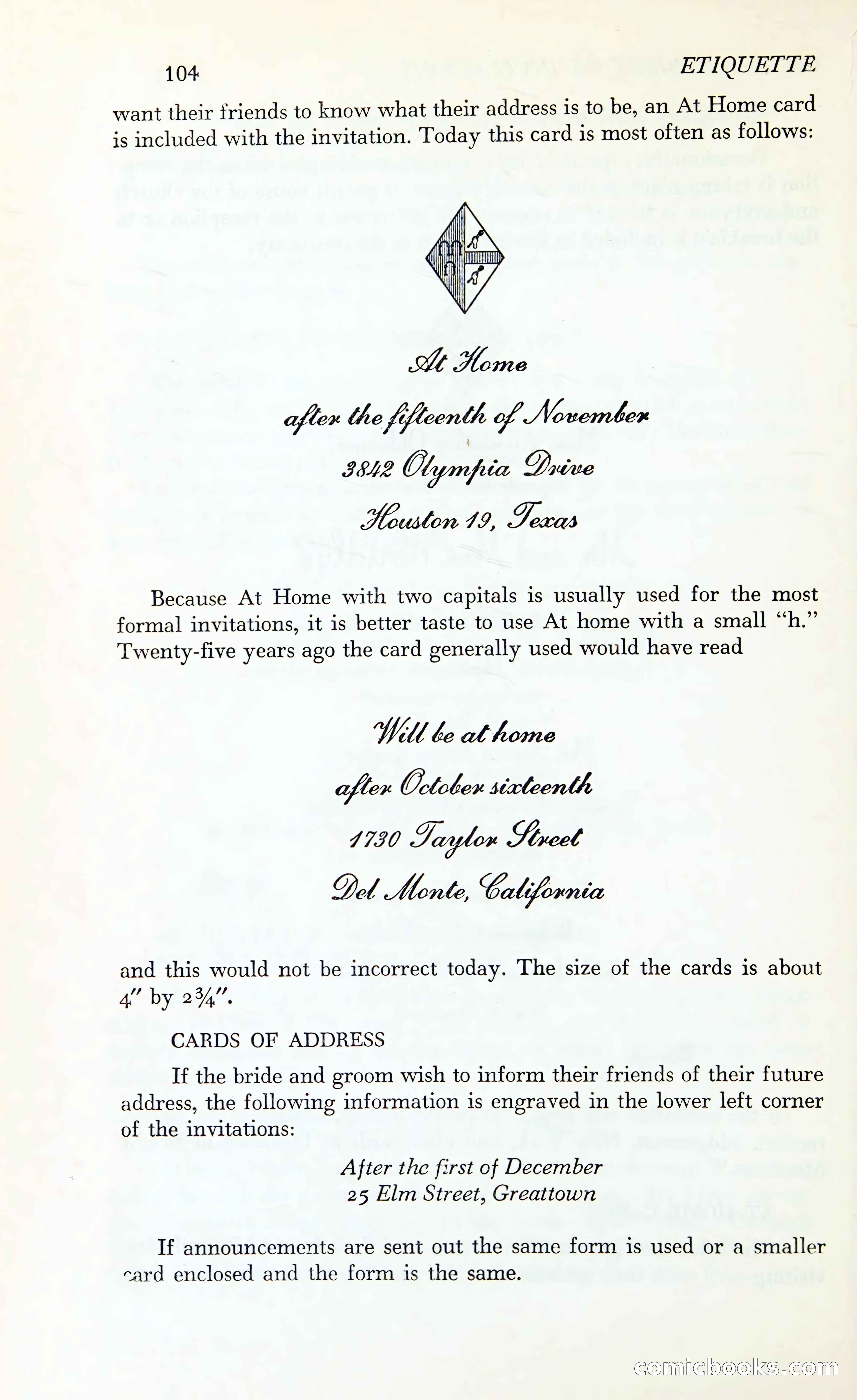 Etiquette: The Blue Book of Social Usage — page 141 of 399