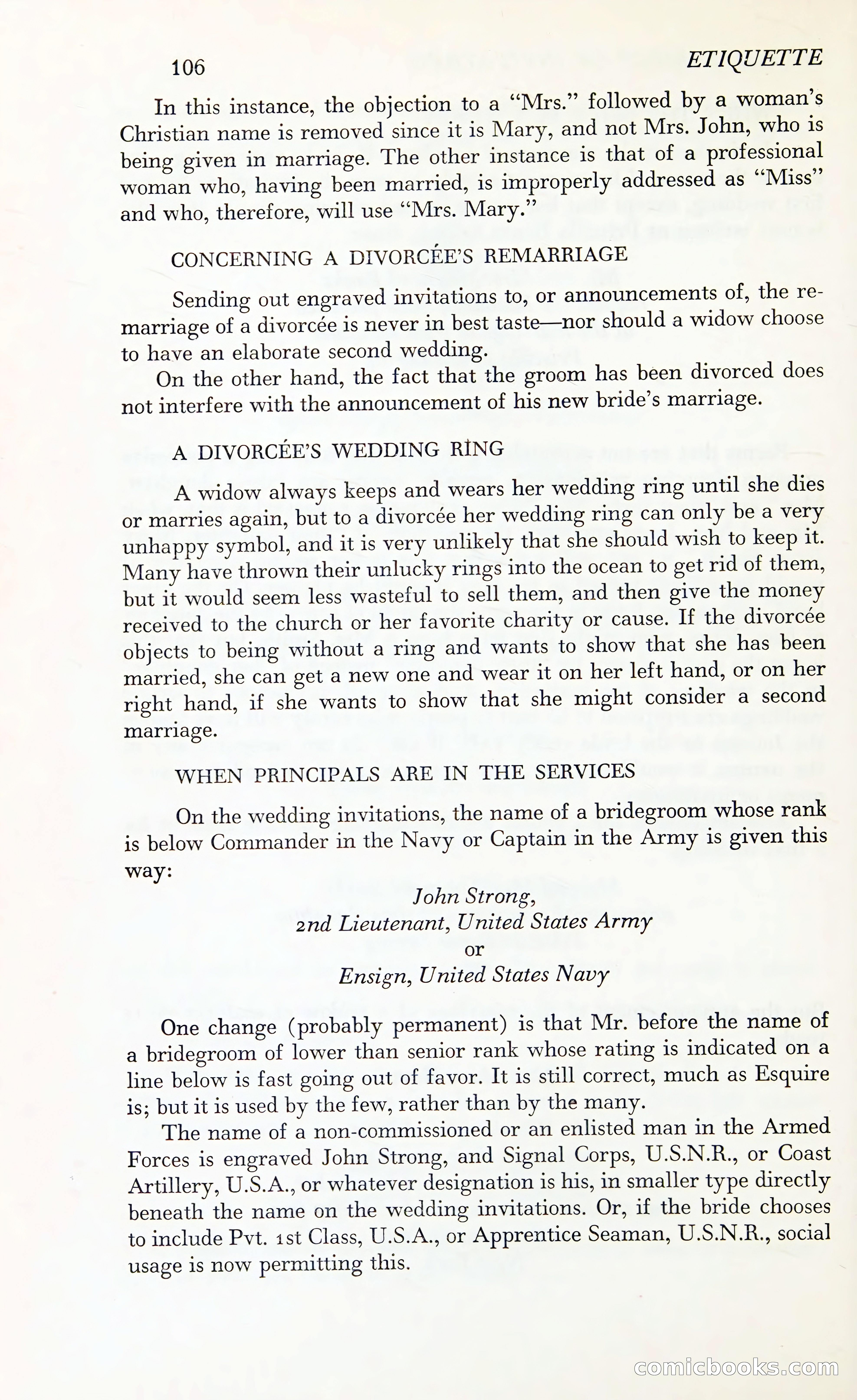Etiquette: The Blue Book of Social Usage — page 143 of 399