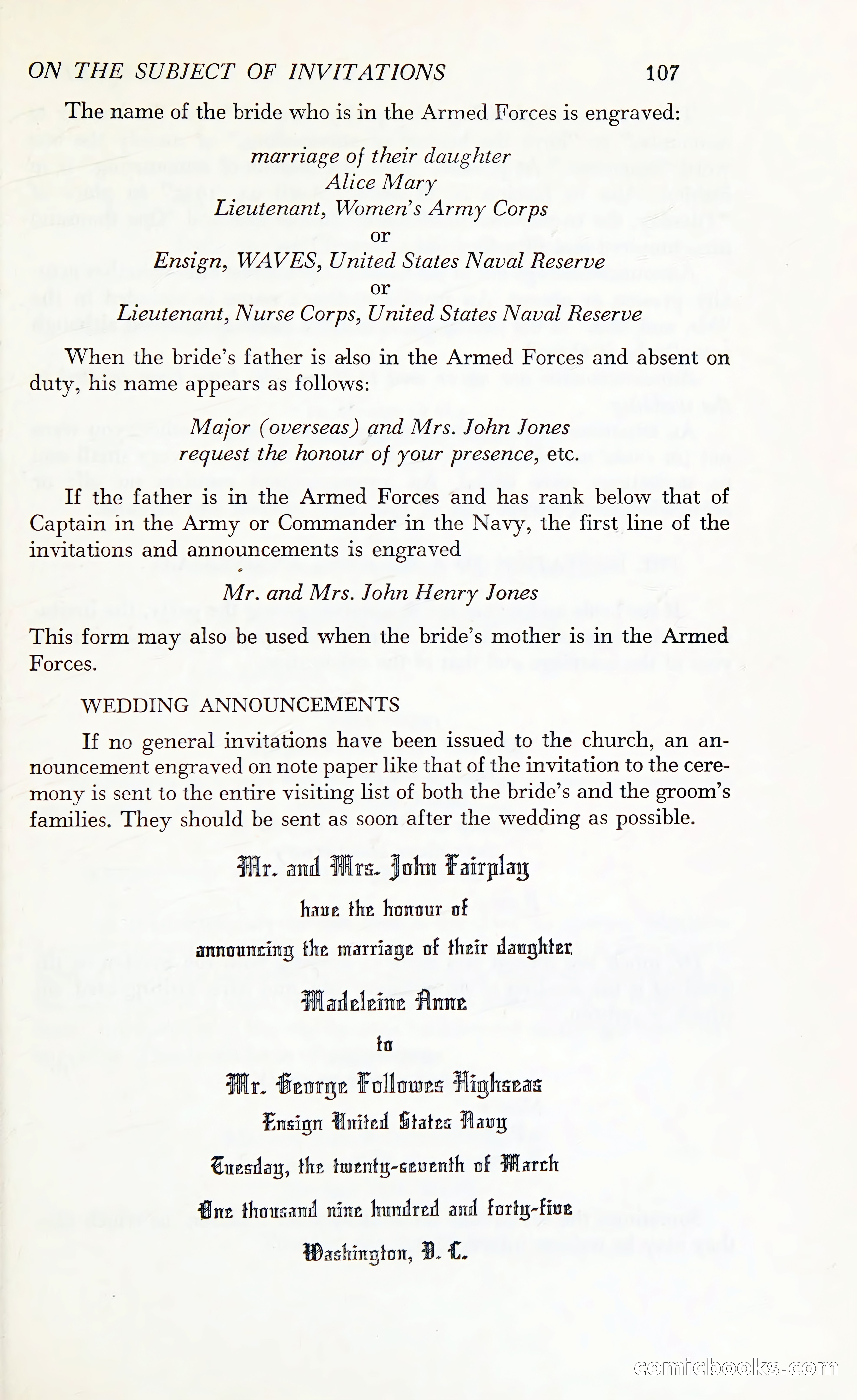 Etiquette: The Blue Book of Social Usage — page 144 of 399