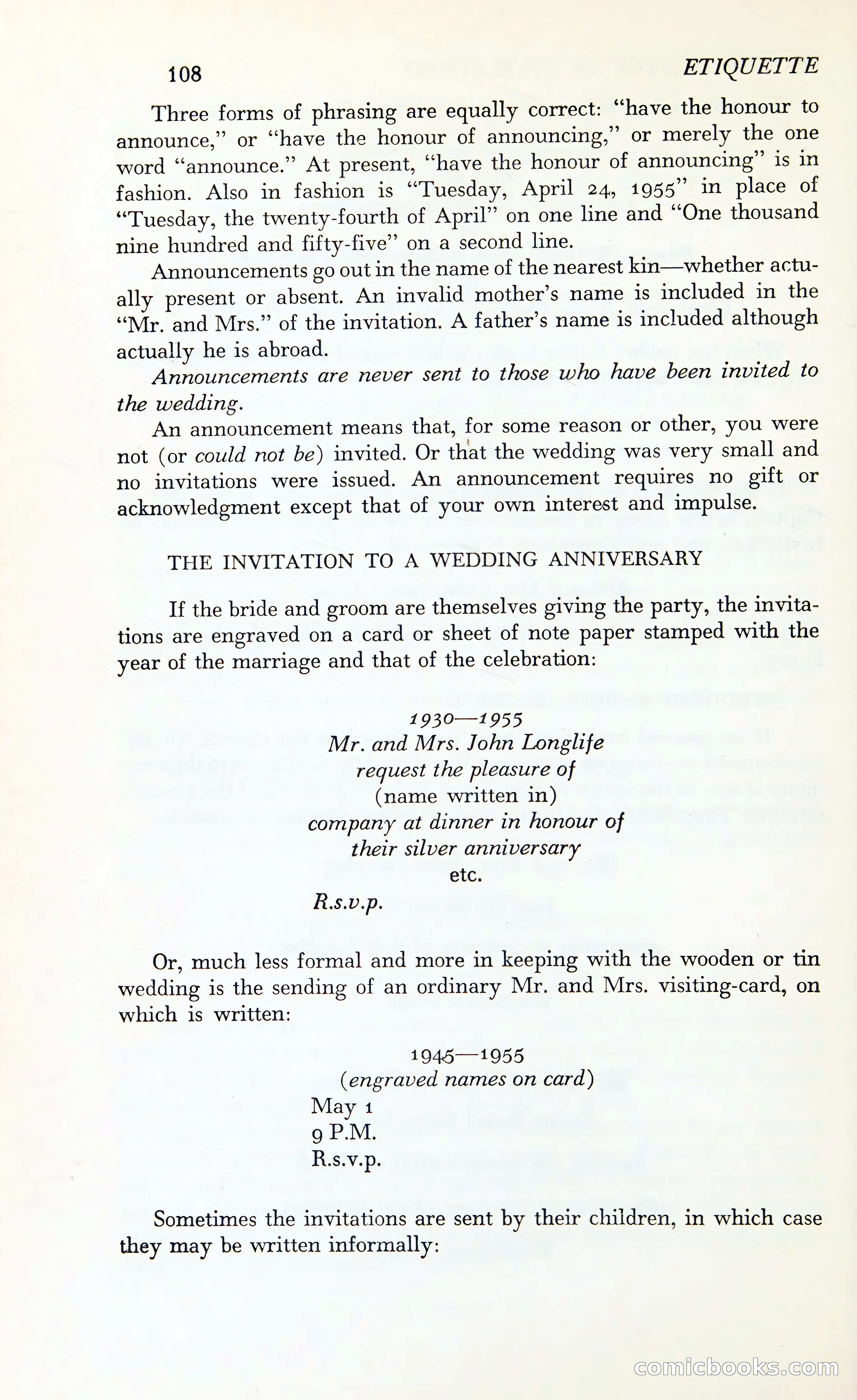Etiquette: The Blue Book of Social Usage — page 145 of 399