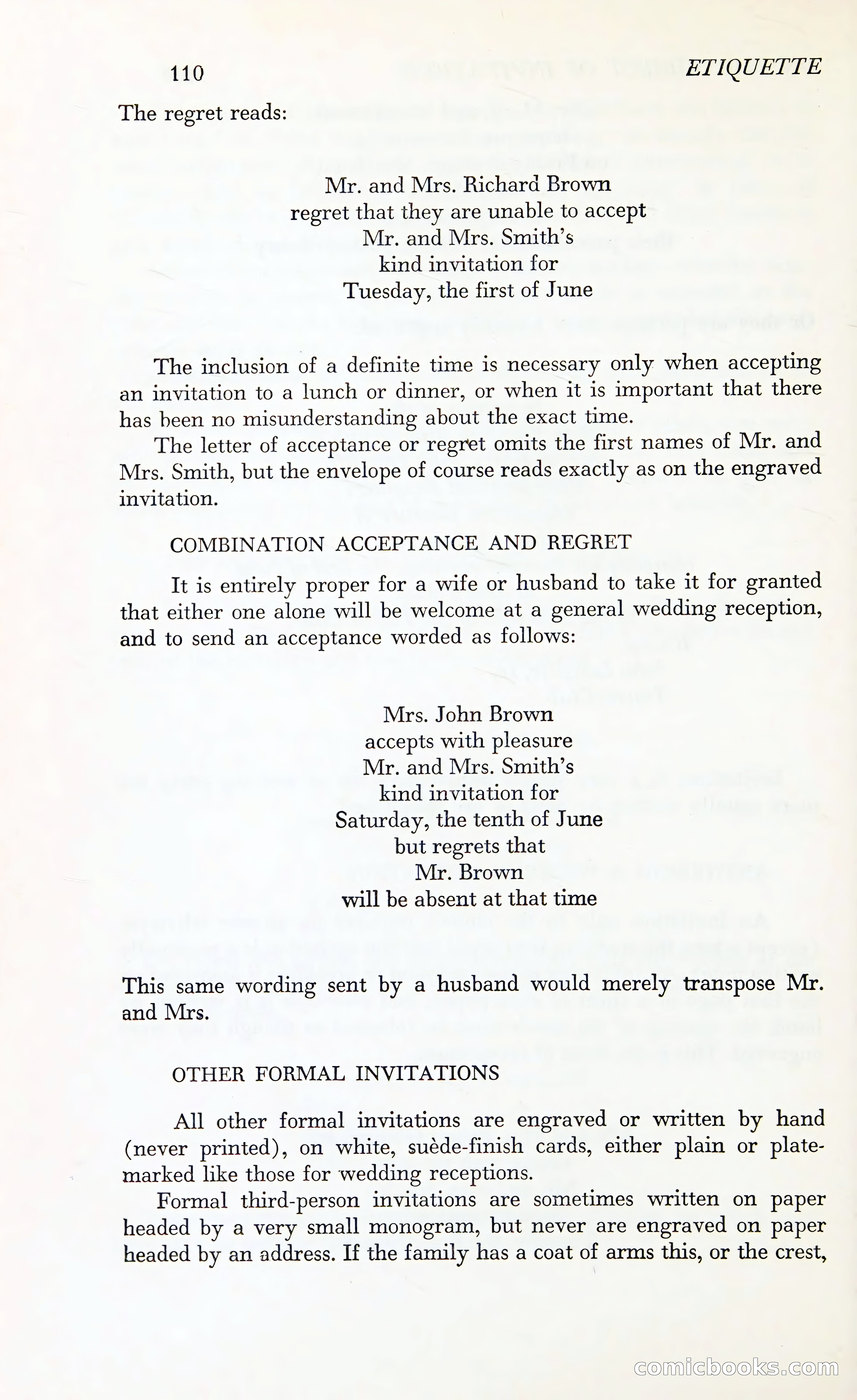 Etiquette: The Blue Book of Social Usage — page 147 of 399