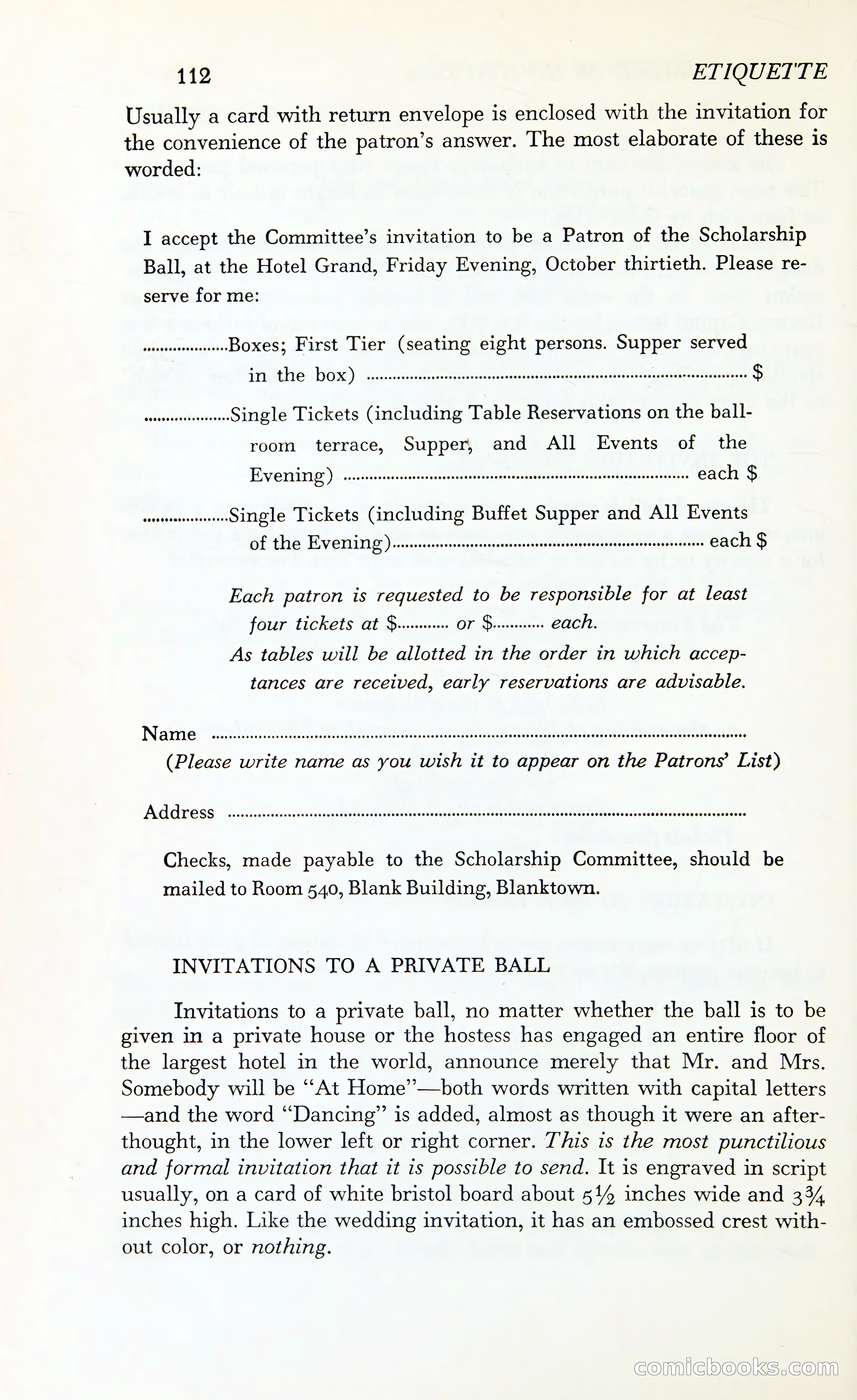 Etiquette: The Blue Book of Social Usage — page 149 of 399