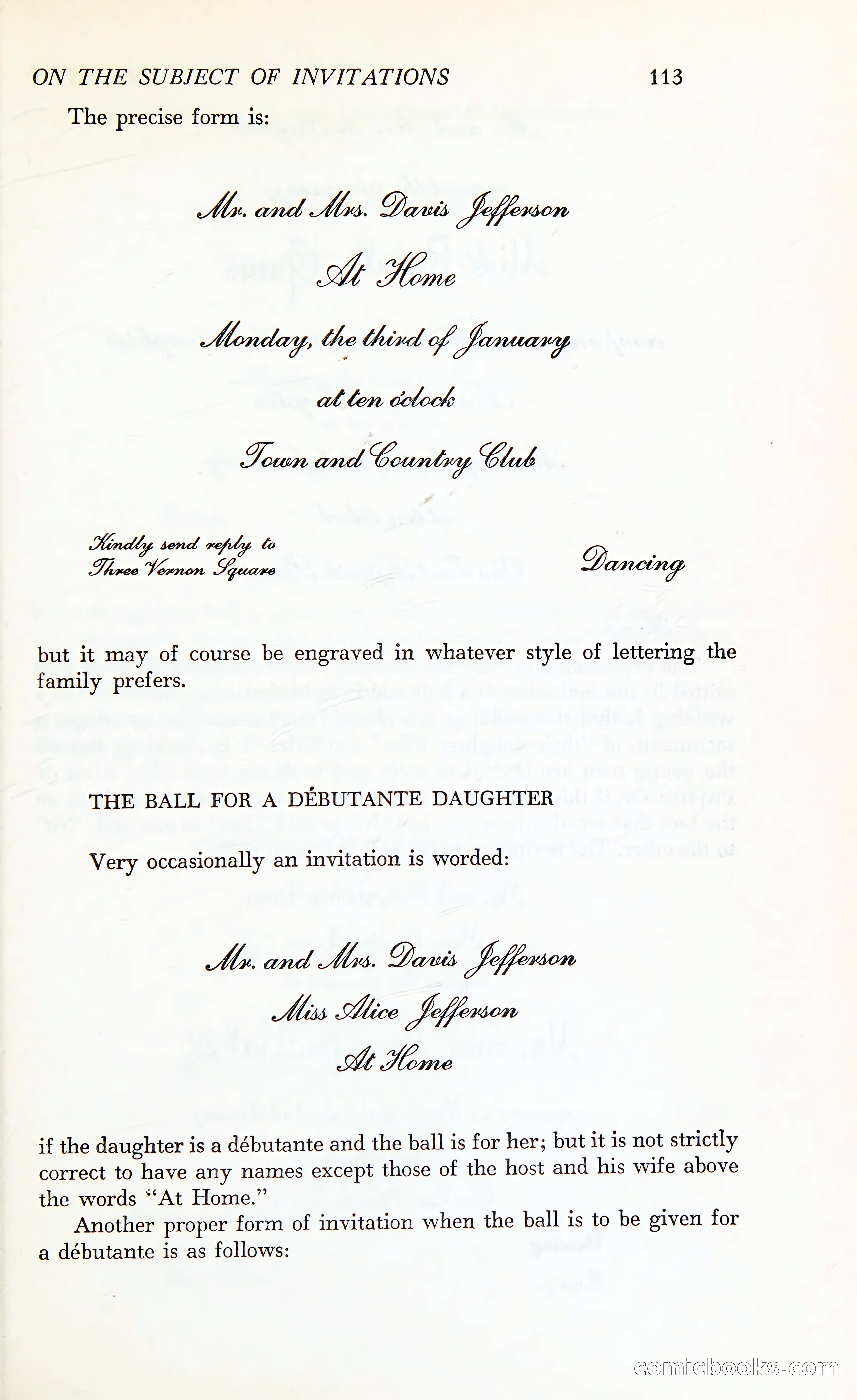 Etiquette: The Blue Book of Social Usage — page 150 of 399