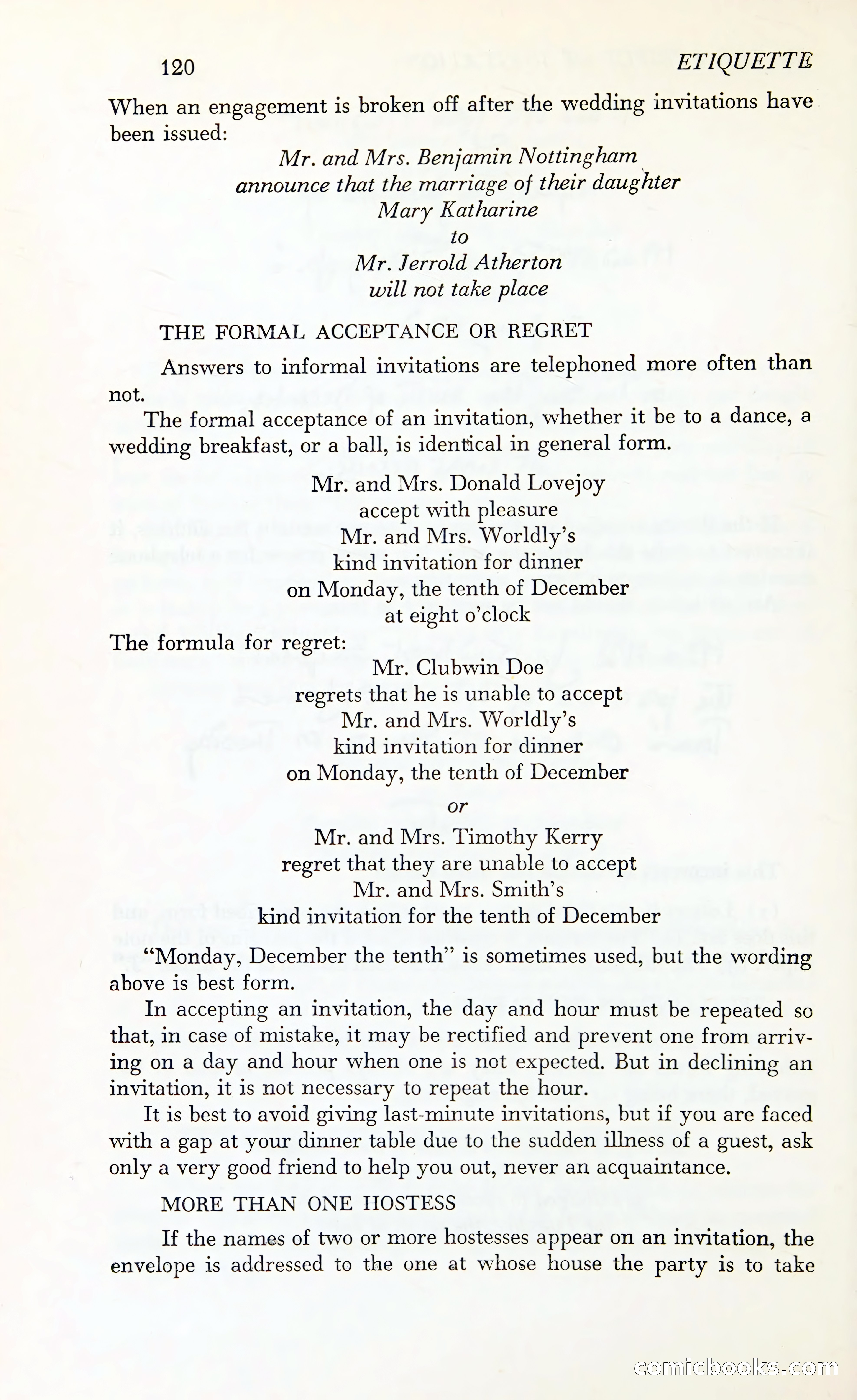 Etiquette: The Blue Book of Social Usage — page 157 of 399