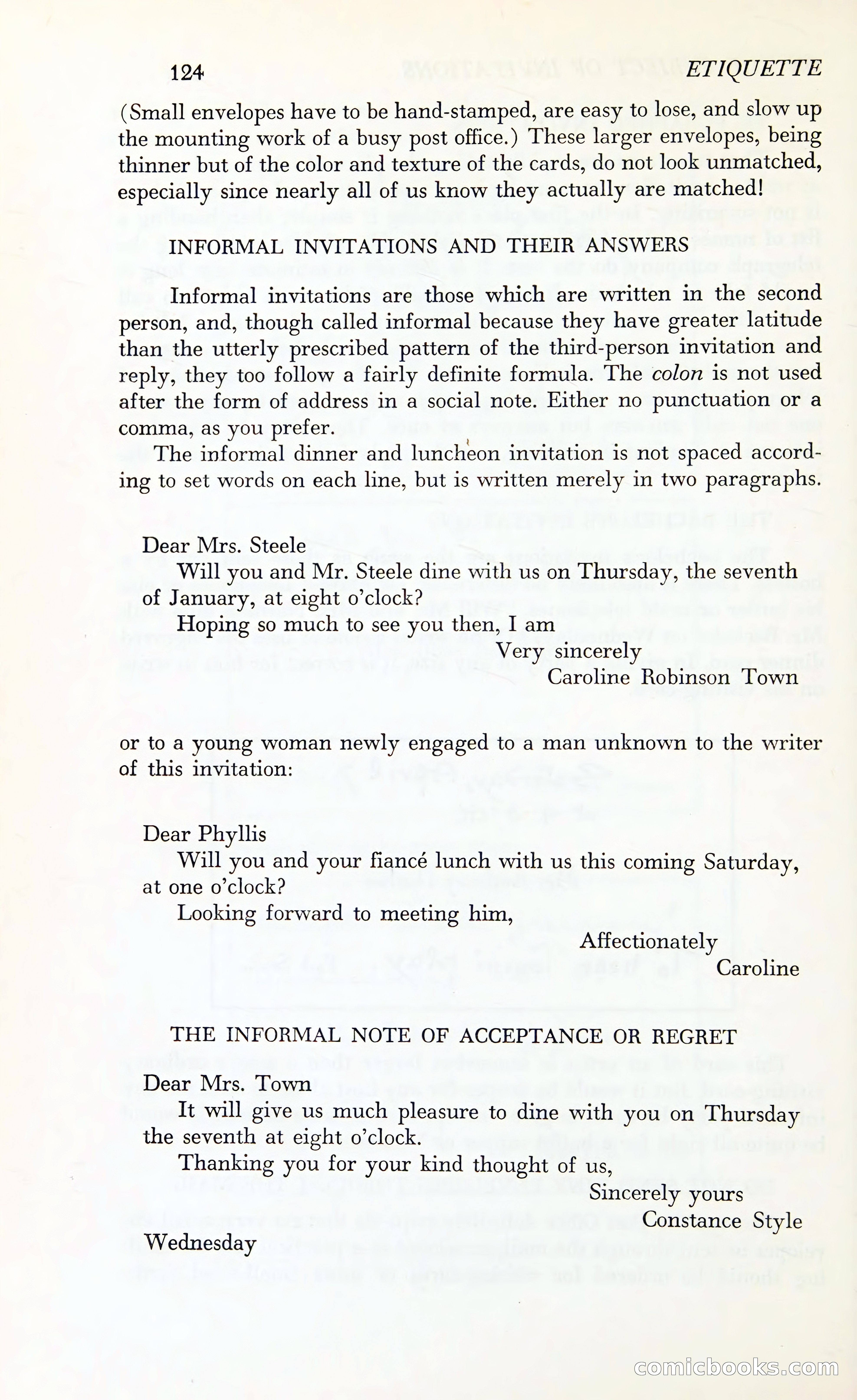 Etiquette: The Blue Book of Social Usage — page 161 of 399