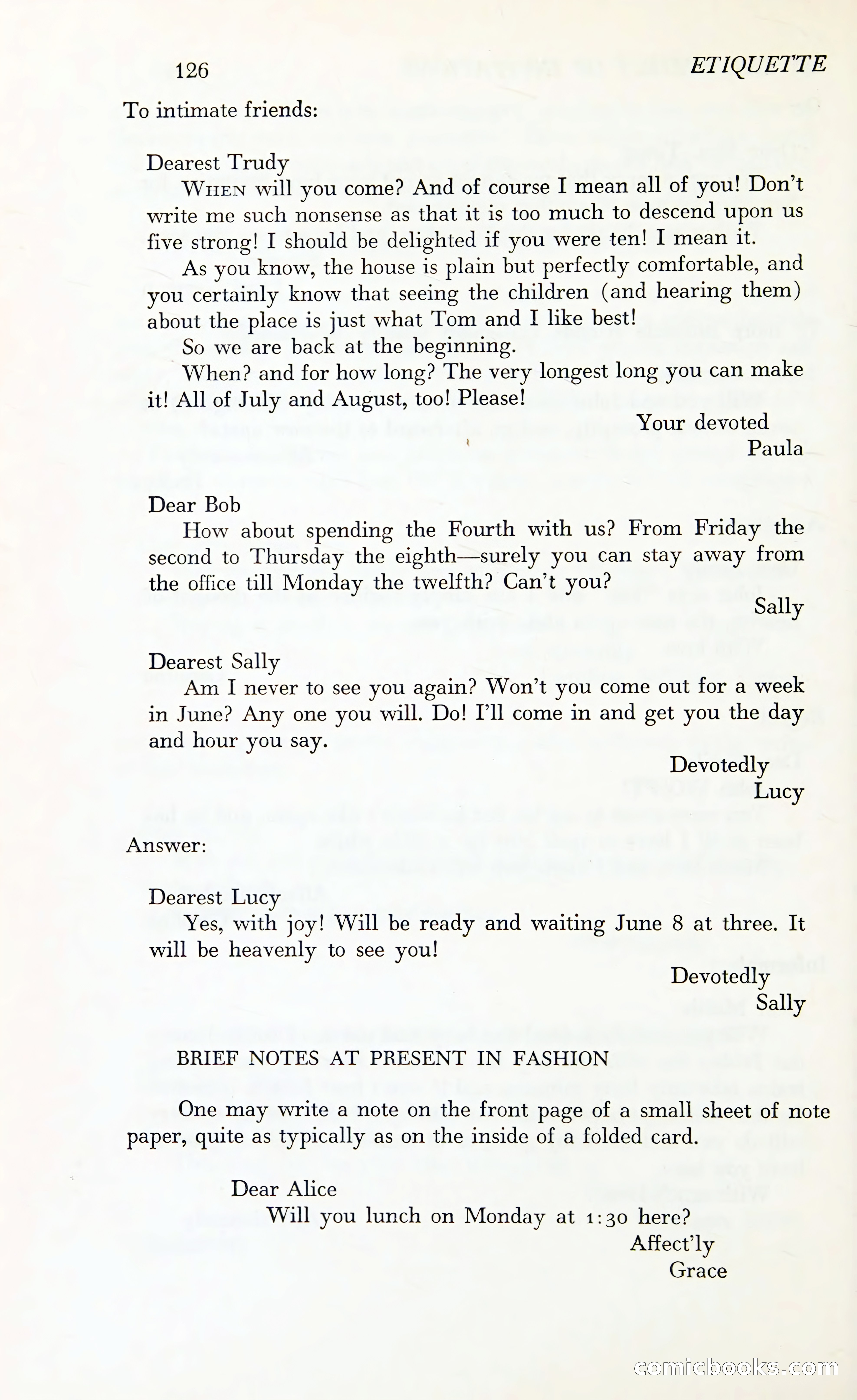 Etiquette: The Blue Book of Social Usage — page 163 of 399
