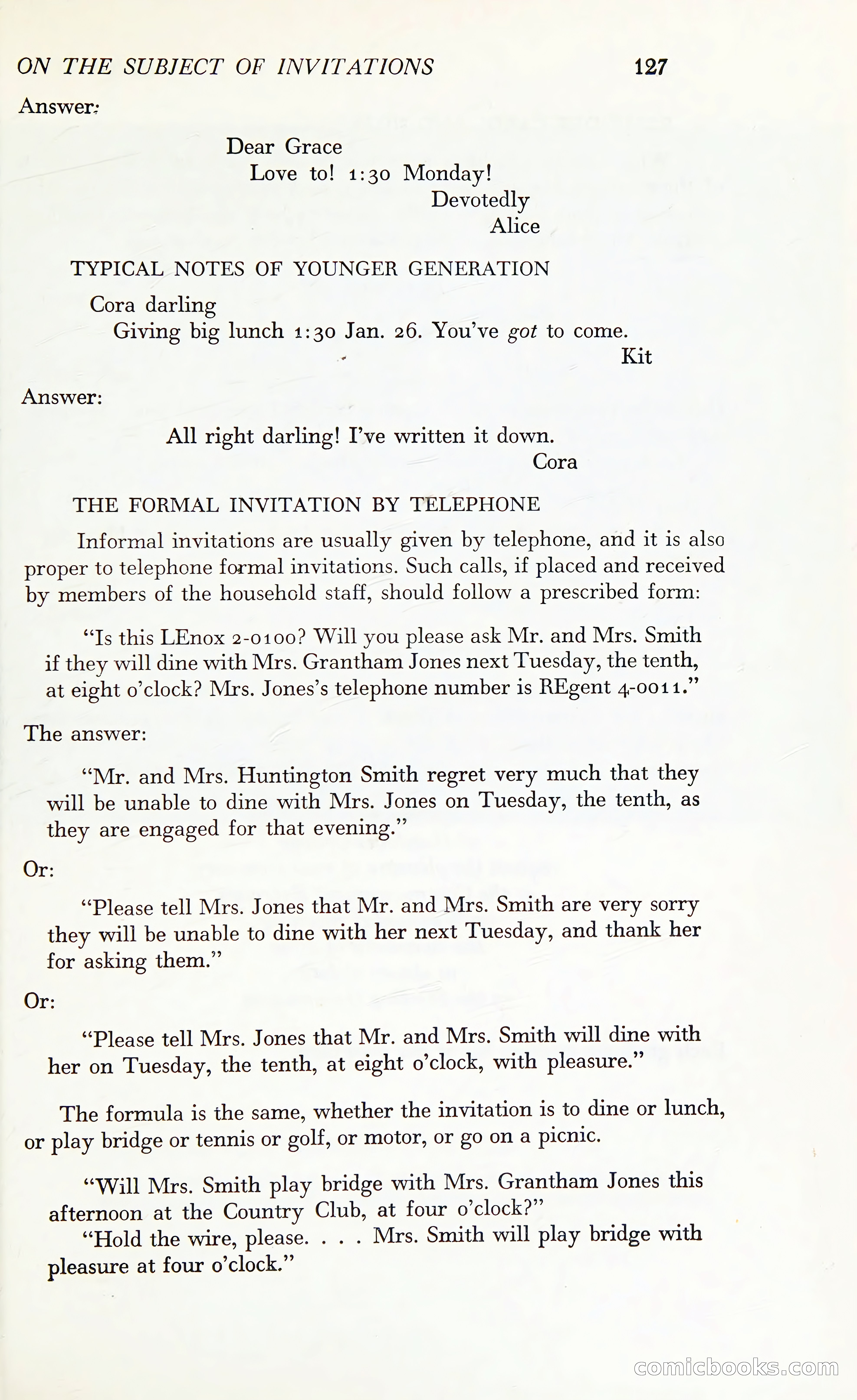 Etiquette: The Blue Book of Social Usage — page 164 of 399