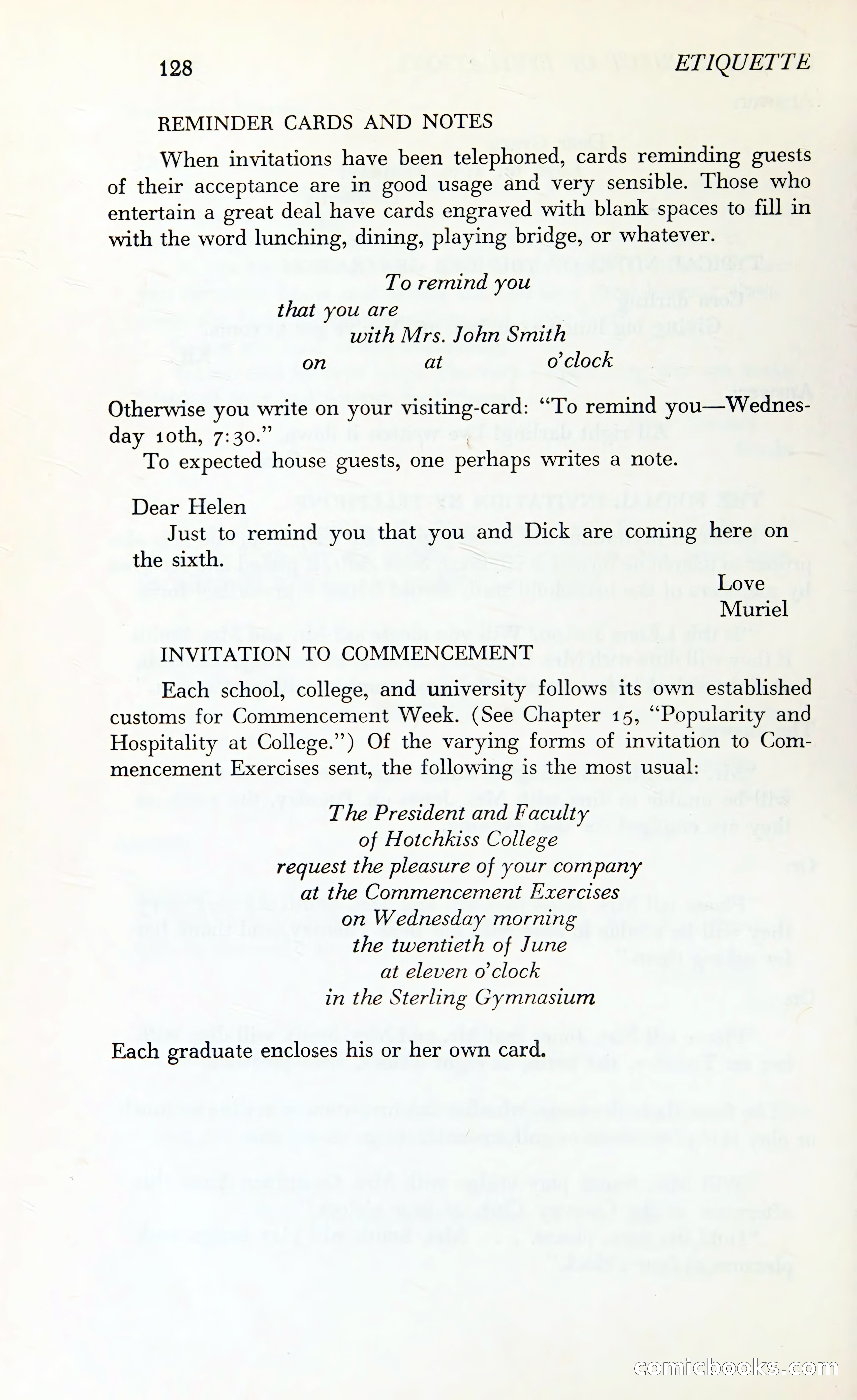 Etiquette: The Blue Book of Social Usage — page 165 of 399
