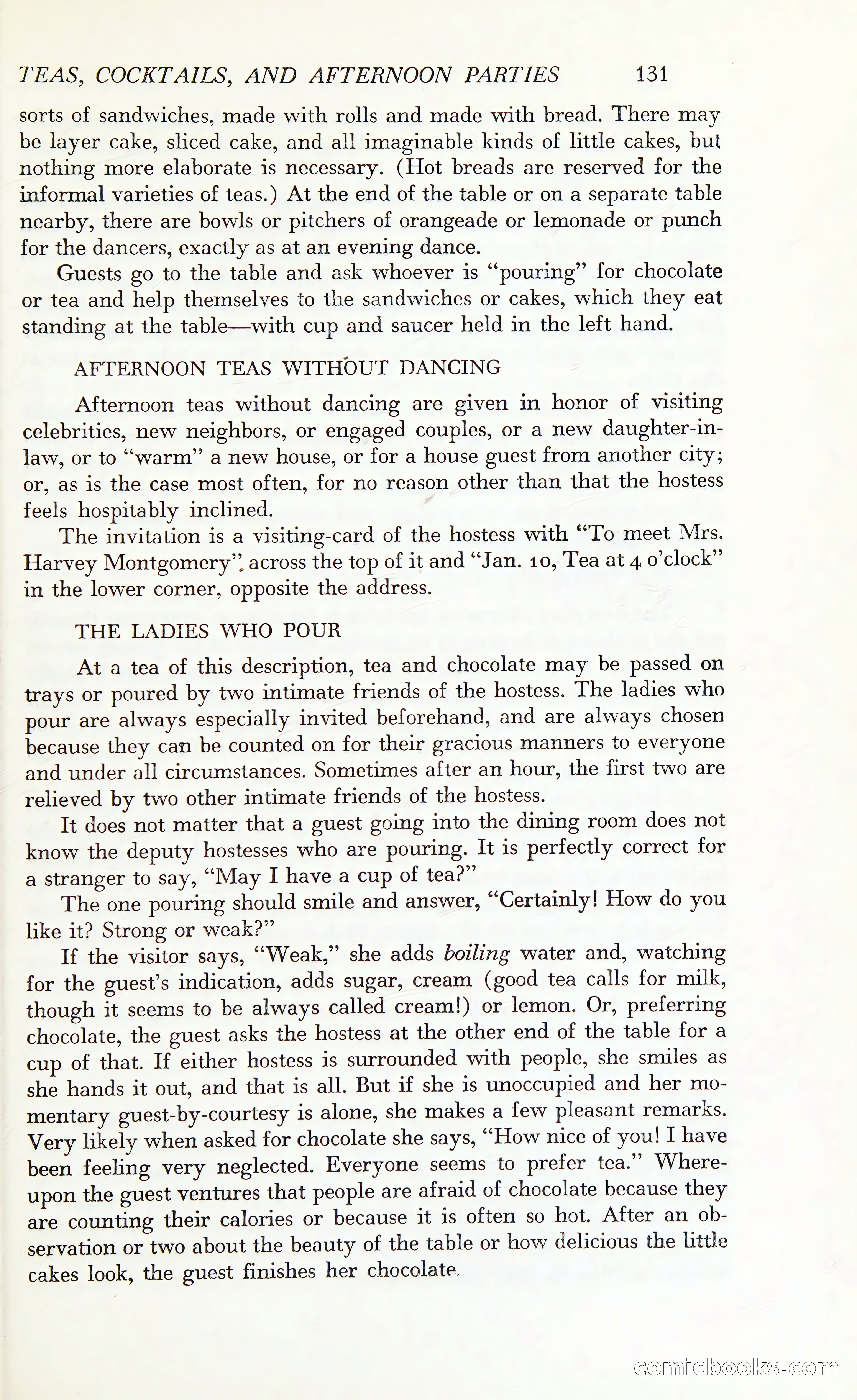 Etiquette: The Blue Book of Social Usage — page 170 of 399