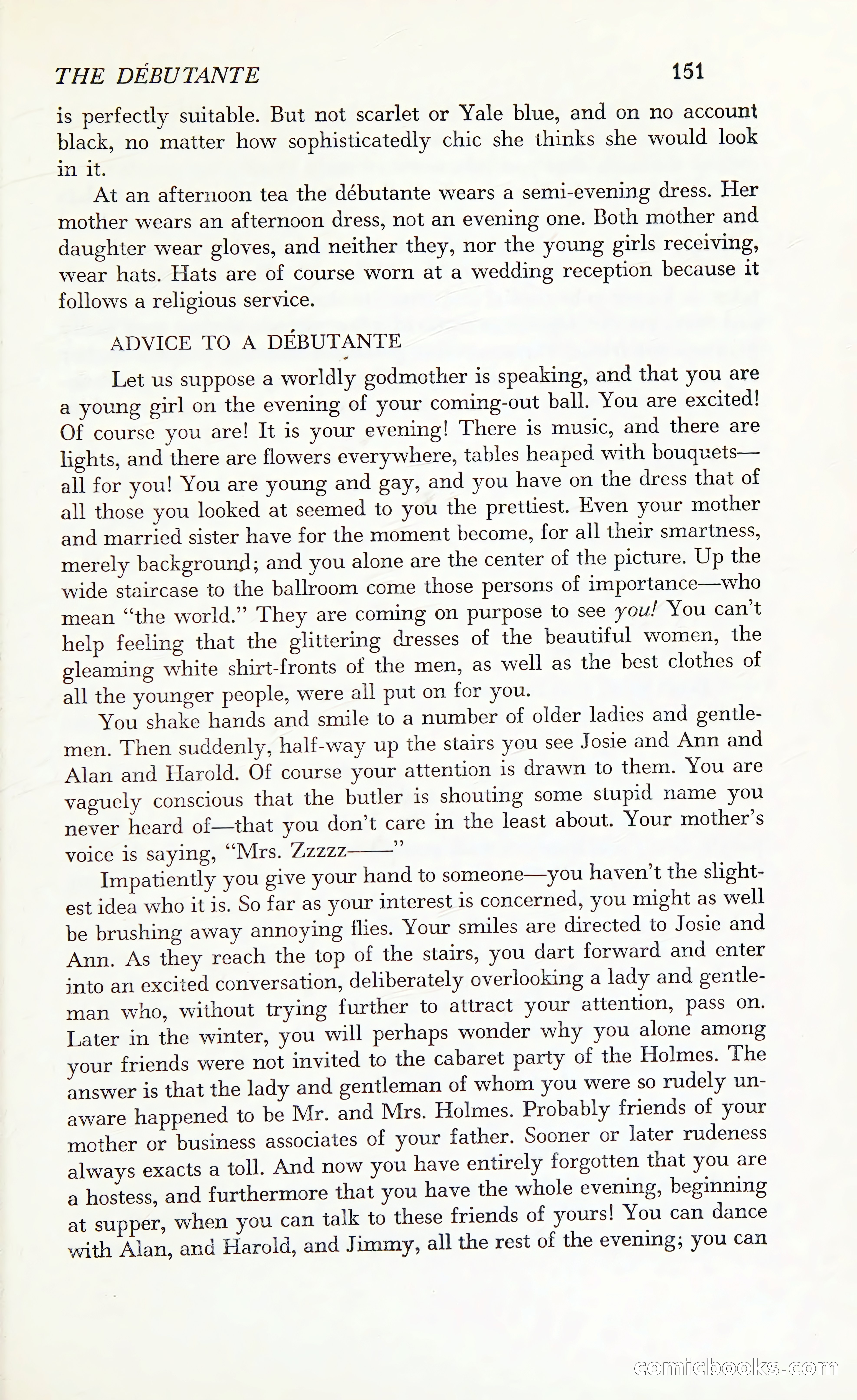 Etiquette: The Blue Book of Social Usage — page 190 of 399