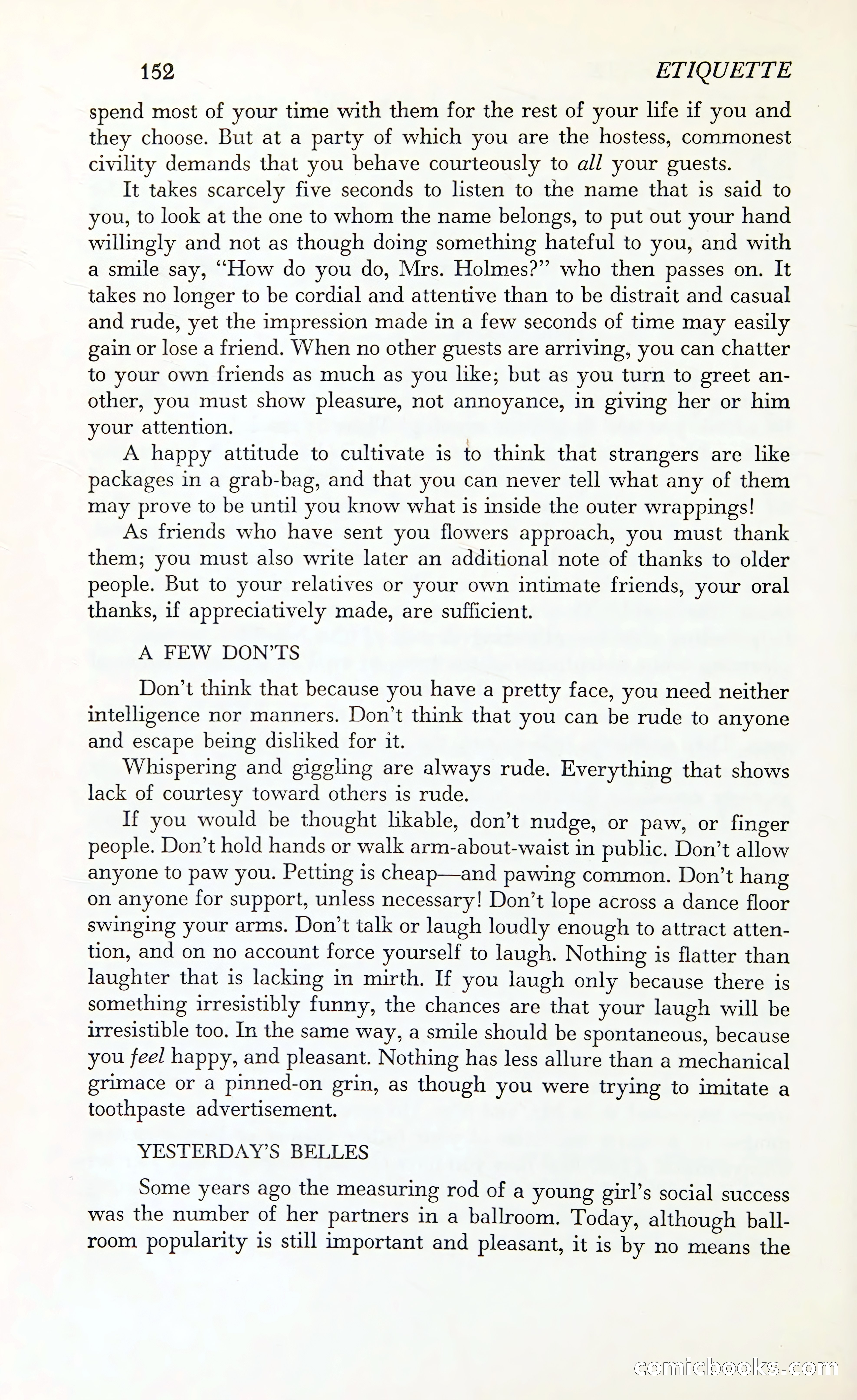 Etiquette: The Blue Book of Social Usage — page 191 of 399