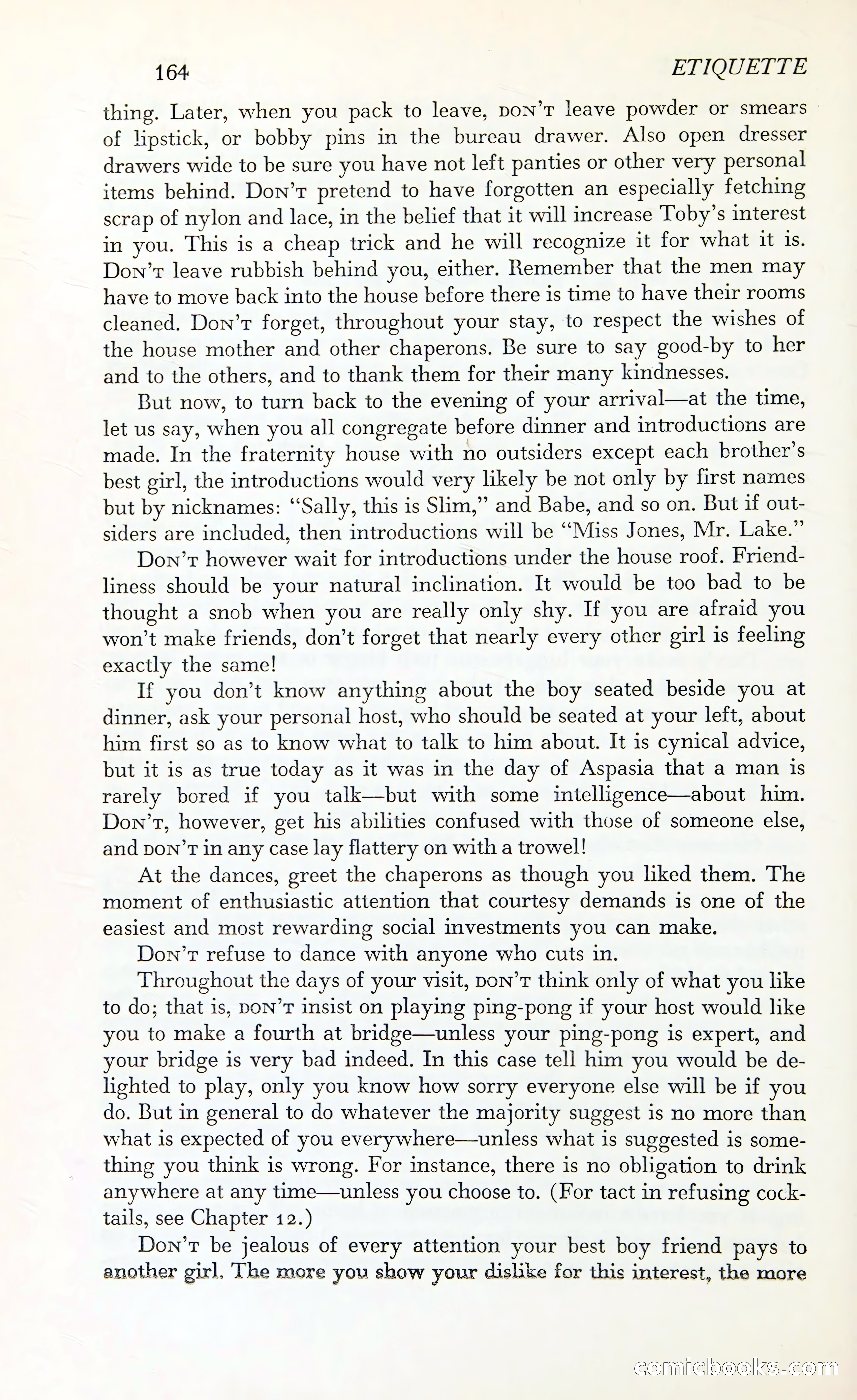 Etiquette: The Blue Book of Social Usage — page 203 of 399